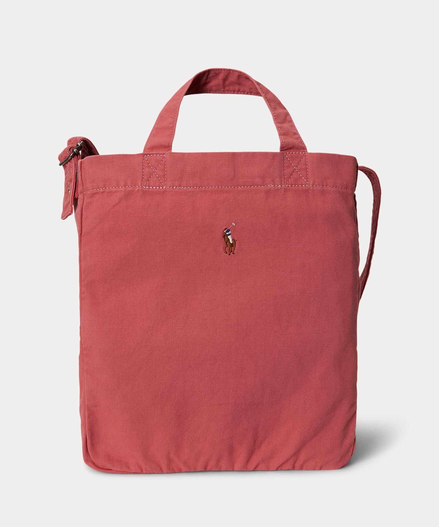 ポロ ラルフ ローレン POLO RALPH LAUREN キャンバス ショッパー トート （600レッド） 600レッド