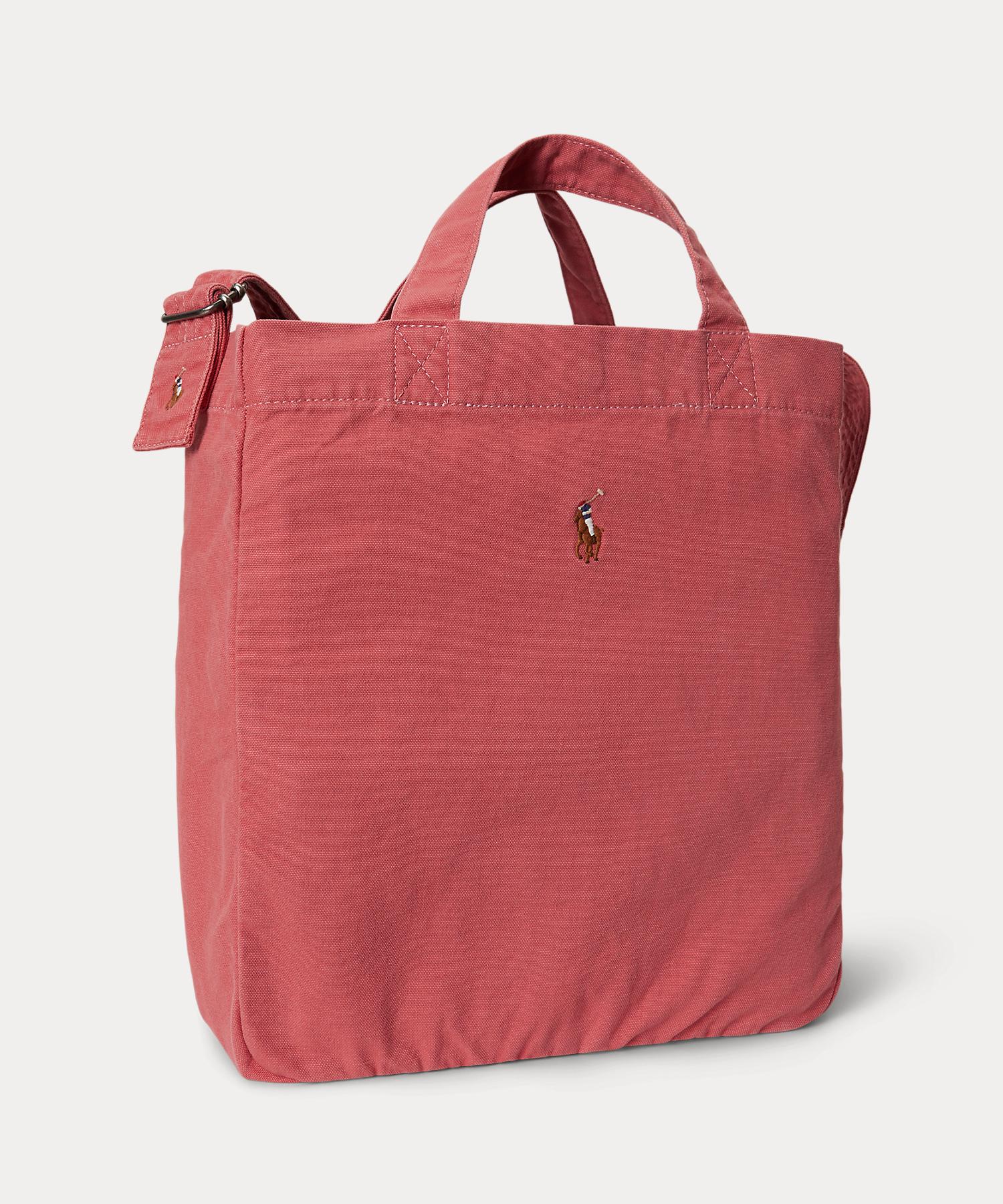 ポロ ラルフ ローレン POLO RALPH LAUREN キャンバス ショッパー トート （600レッド） 600レッド