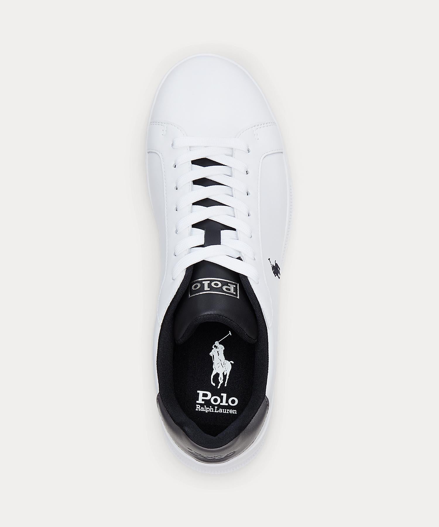 ポロ ラルフ ローレン POLO RALPH LAUREN ヘリテージ Court II ナッパ レザー スニーカー （100ホワイト） 100ホワイト