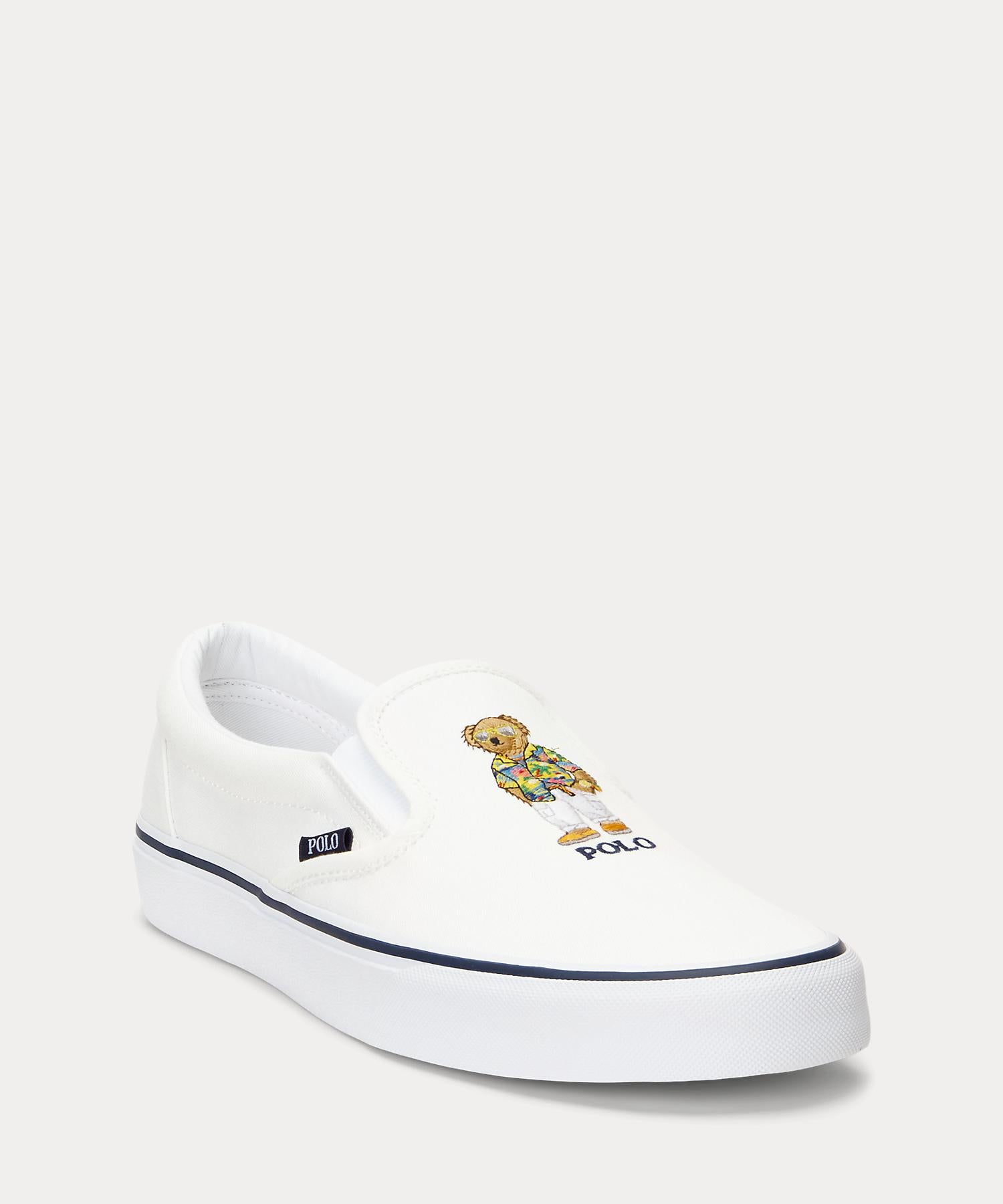 ポロ ラルフ ローレン POLO RALPH LAUREN KEATON-SLIP-SNEAKERS-SLIP ON CANVAS