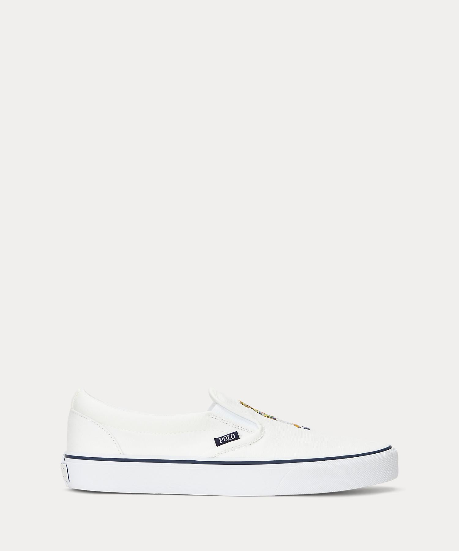 ポロ ラルフ ローレン POLO RALPH LAUREN KEATON-SLIP-SNEAKERS-SLIP ON CANVAS