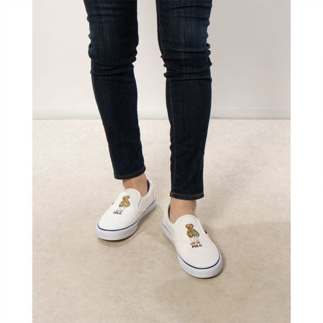 ポロ ラルフ ローレン POLO RALPH LAUREN KEATON-SLIP-SNEAKERS-SLIP ON CANVAS