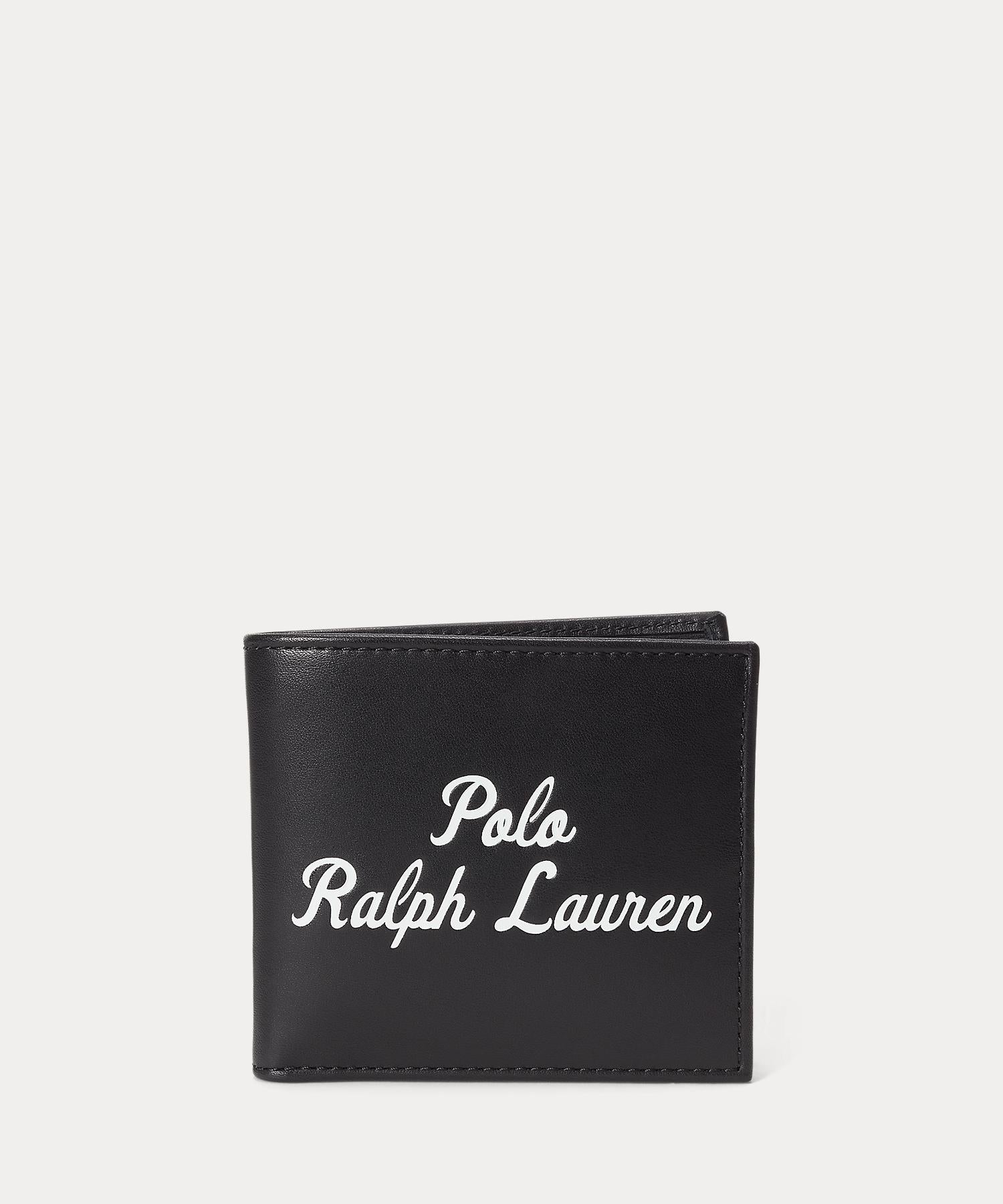 ポロ ラルフ ローレン POLO RALPH LAUREN ロゴ レザー ビルフォールド コイン ウォレット （001ブラック） 001ブラック
