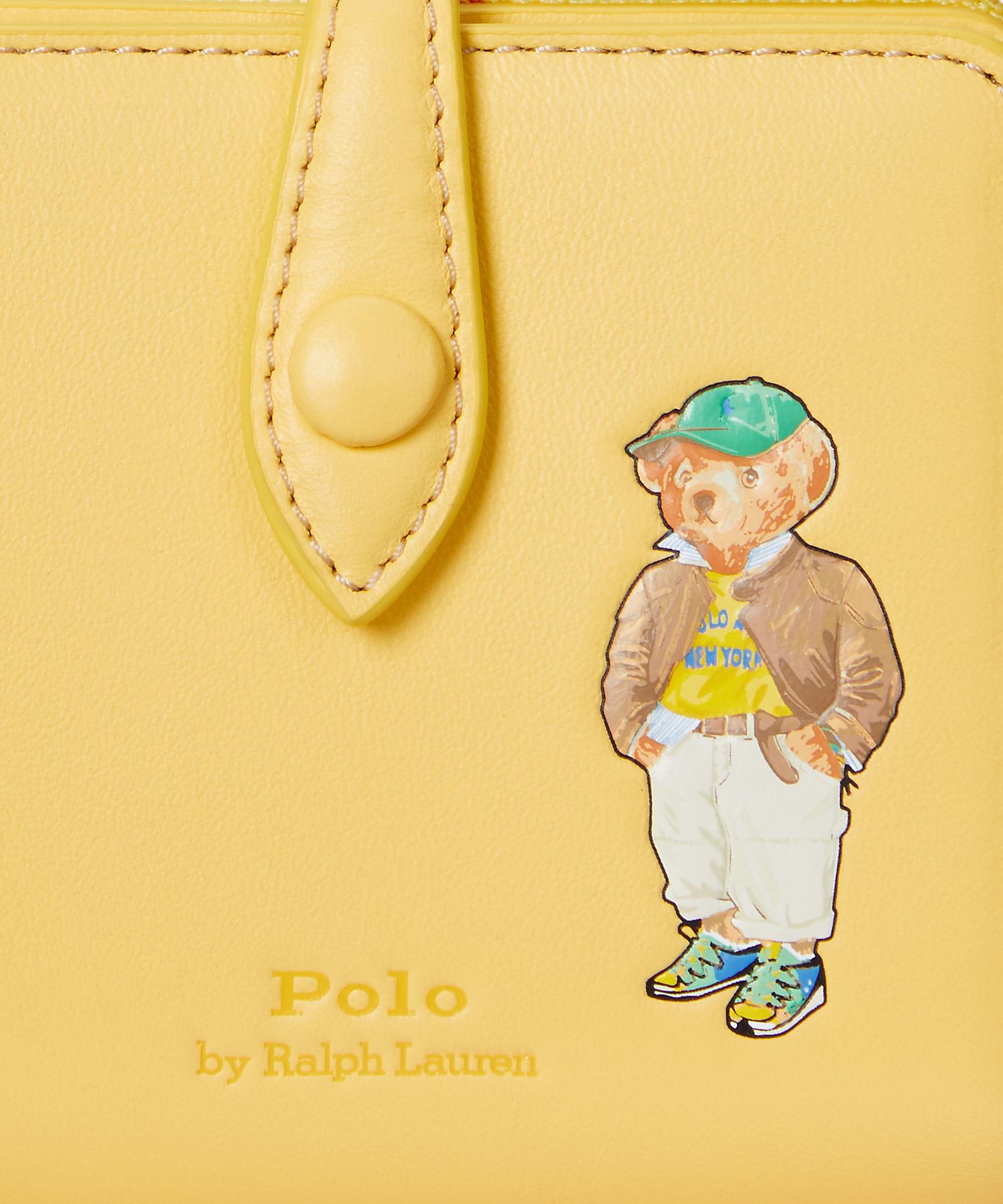 ポロ ラルフ ローレン POLO RALPH LAUREN Polo ベア レザー コンパクト ウォレット （700イエロー） 700イエロー