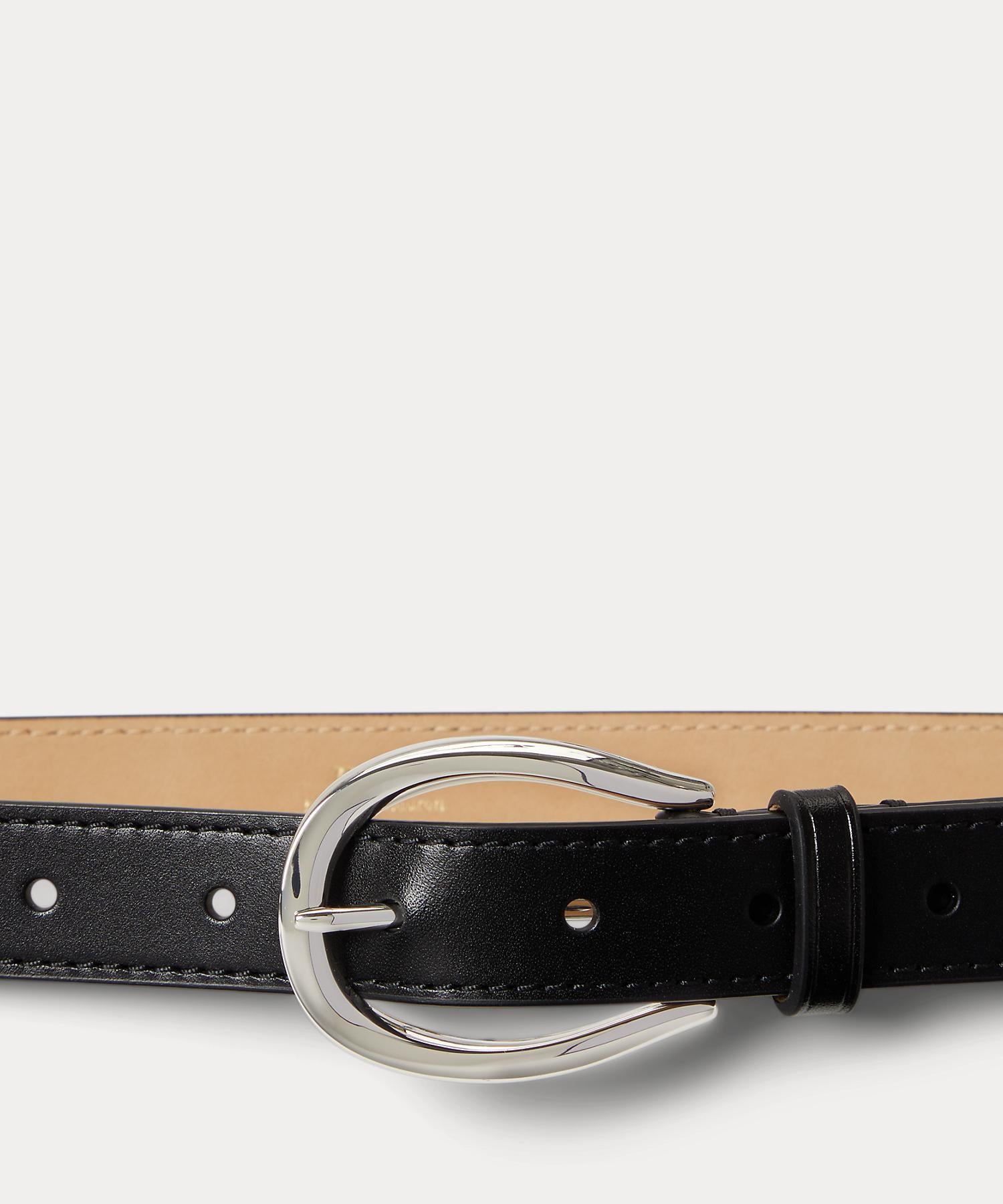 ポロ ラルフ ローレン POLO RALPH LAUREN スティラップバックル レザー ベルト （001ブラック） 001ブラック