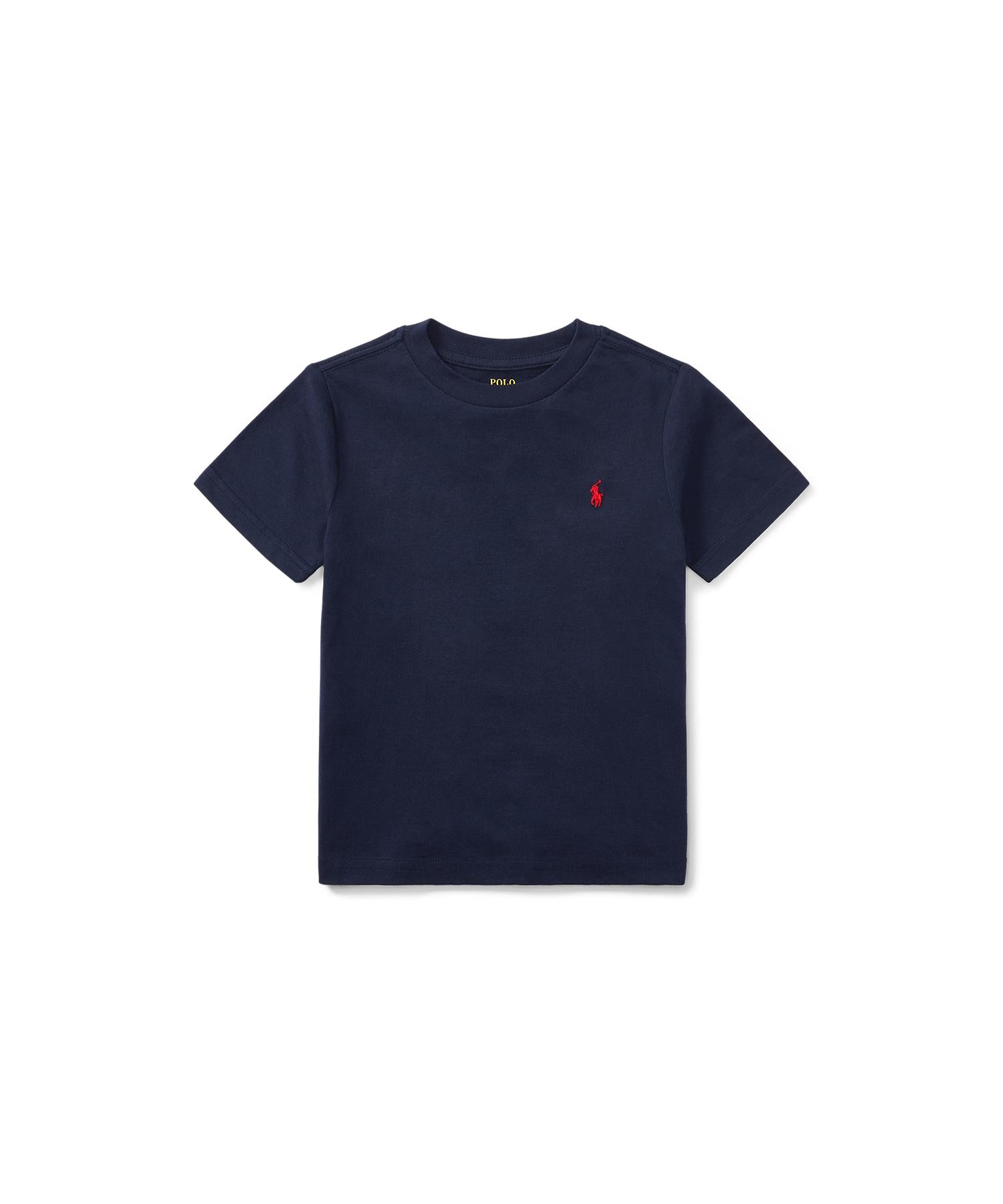 ポロ ラルフ ローレン POLO RALPH LAUREN (ボーイズ 2才～7才)コットン ジャージー クルーネック Tシャツ （410ネイビー） 410ネイビー