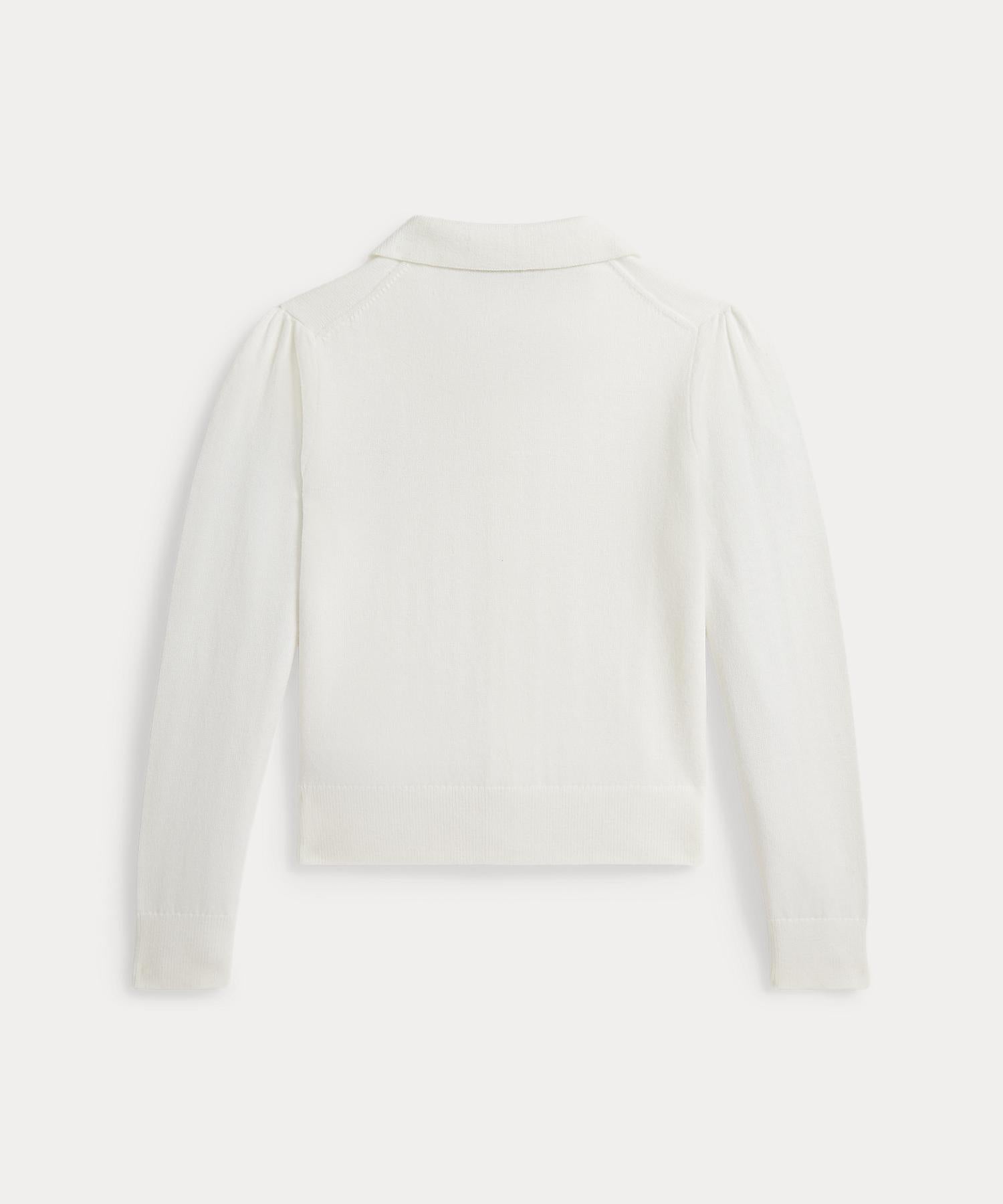 ポロ ラルフ ローレン POLO RALPH LAUREN (ガールズ 2才～6才)コームド コットン ポロ カーディガン （100ホワイト） 100ホワイト