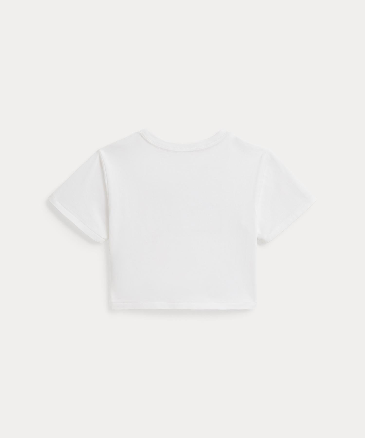 ポロ ラルフ ローレン POLO RALPH LAUREN (ガールズ 2才～6才)フローラル フラッグ コットン ジャージー ボクシー Tシャツ （100ホワイト） 100ホワイト