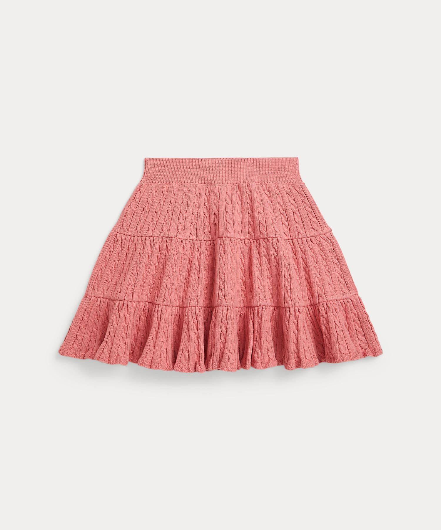 ポロ ラルフ ローレン POLO RALPH LAUREN (ガールズ 2才～6才)ミニケーブル ティアード コットン スカート （650ピンク） 650ピンク