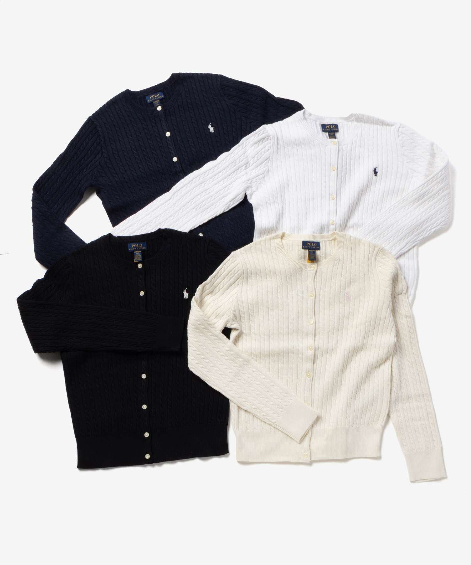 ポロ ラルフ ローレン POLO RALPH LAUREN Mini Cable Cotton Cardigan ミニケーブル コットン （OPTIC WHITE(064)） OPTIC WHITE(064)