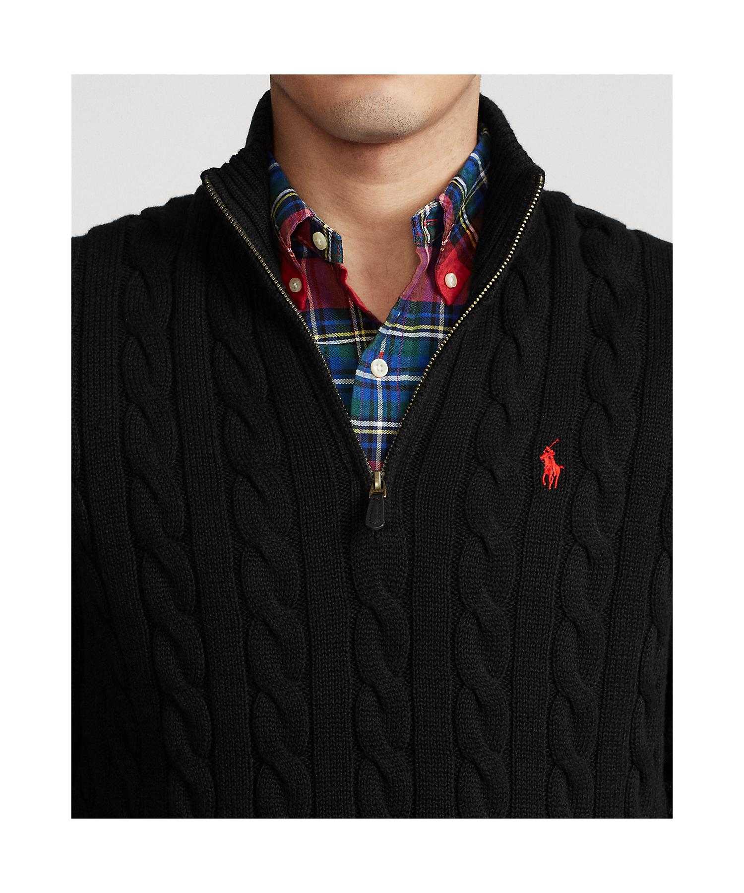 ポロ ラルフ ローレン POLO RALPH LAUREN ケーブルニット コットン クォータージップ セーター
