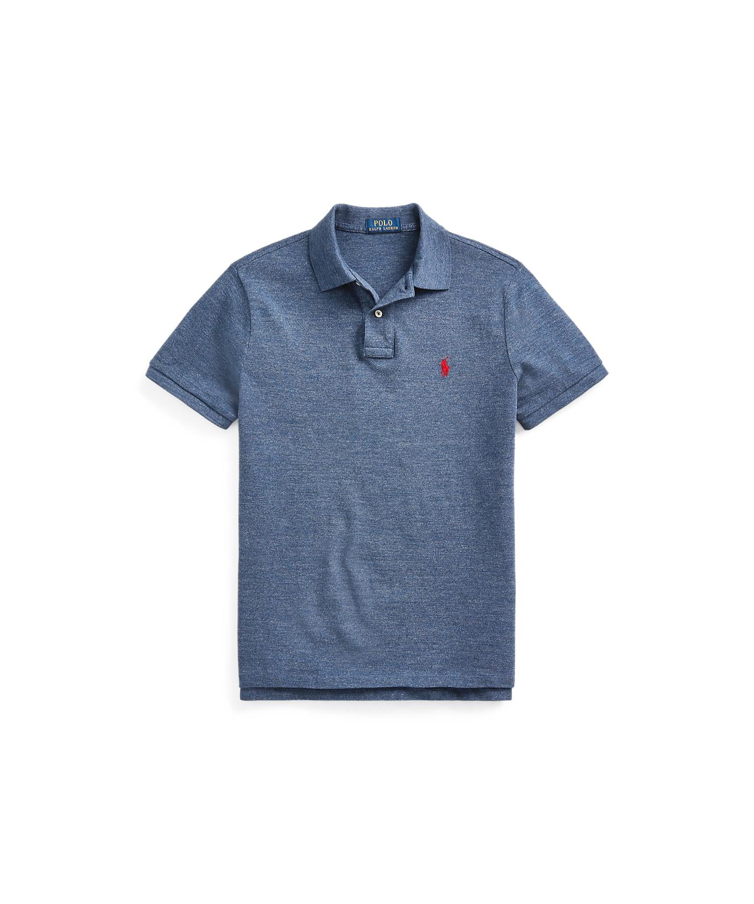 ポロ ラルフ ローレン POLO RALPH LAUREN カスタム スリム フィット メッシュ ポロ シャツ （400ブルー） 400ブルー