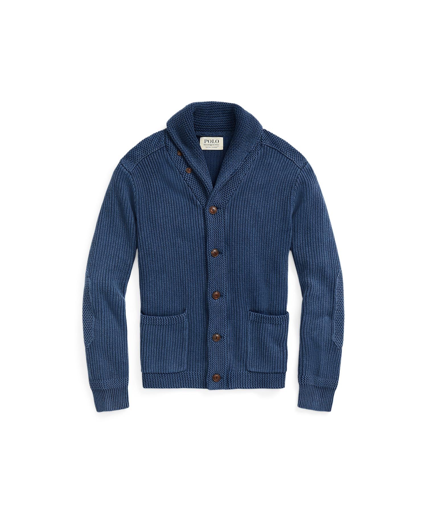 ポロ ラルフ ローレン POLO RALPH LAUREN コットン ショールカラー カーディガン （410ネイビー） 410ネイビー