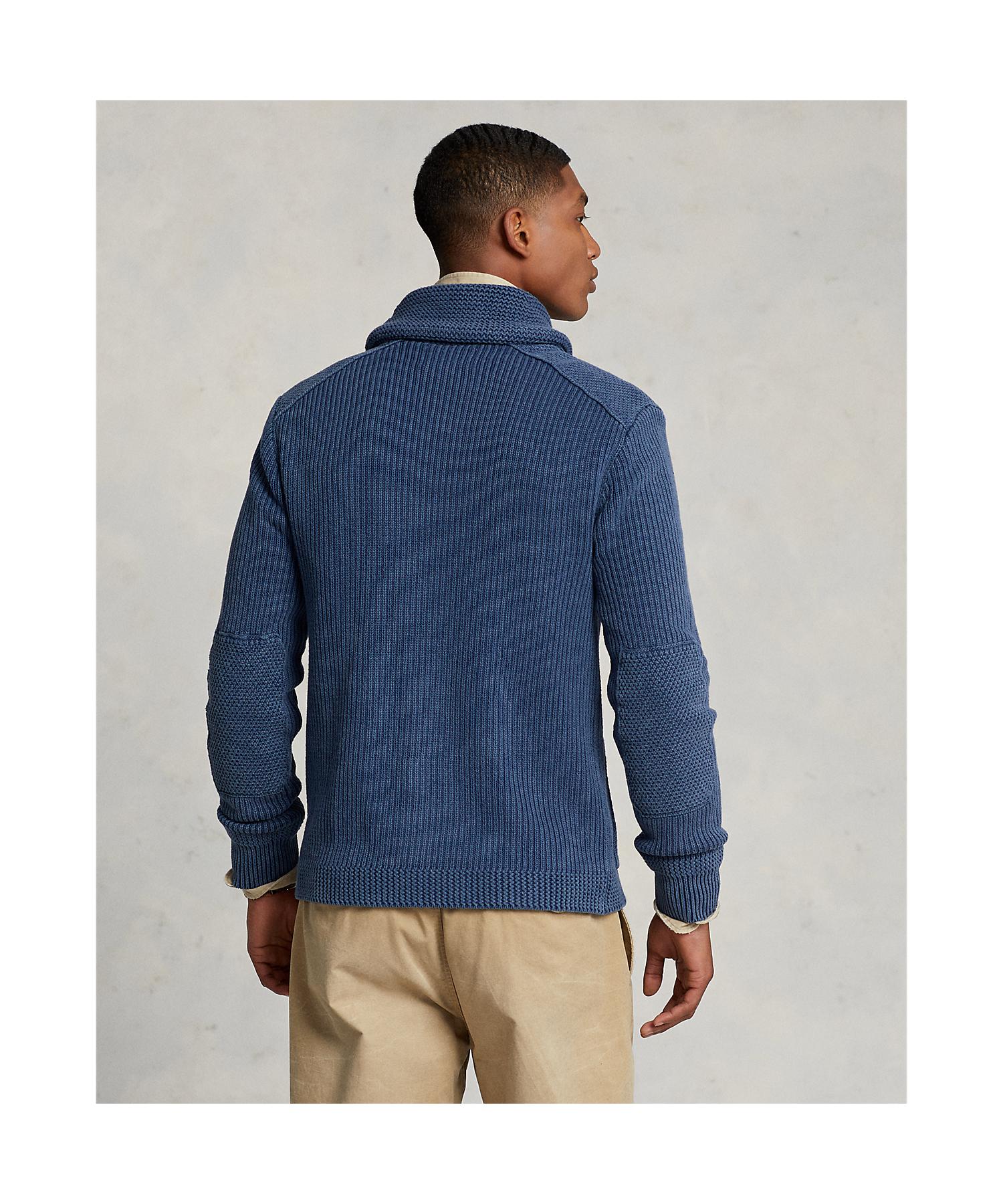 ポロ ラルフ ローレン POLO RALPH LAUREN コットン ショールカラー カーディガン （410ネイビー） 410ネイビー