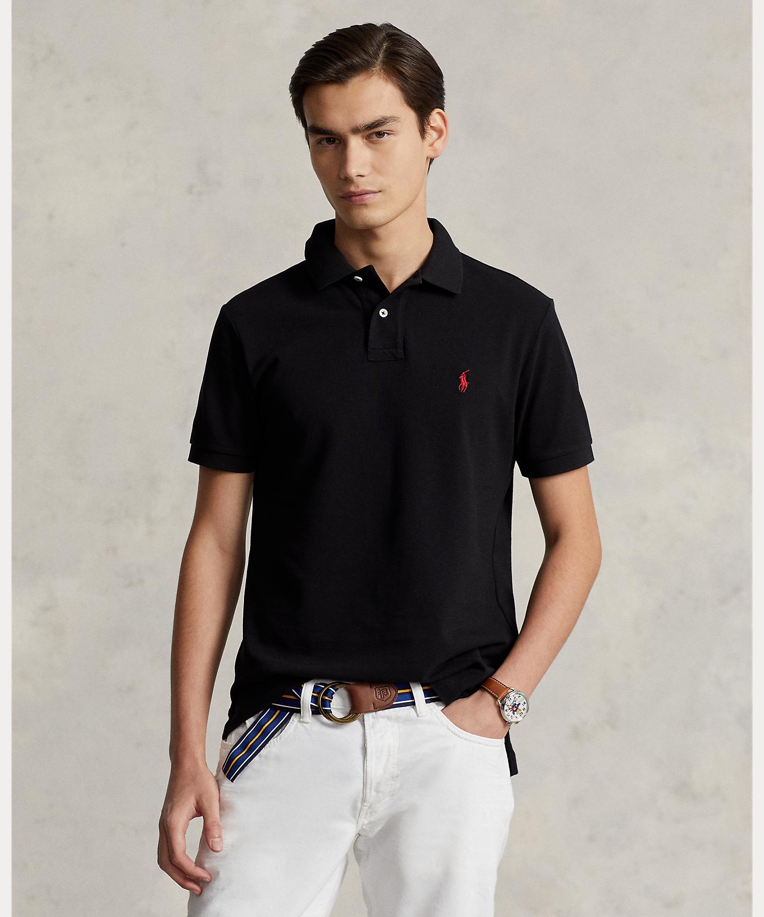 Polo Ralph Lauren Custom Slim Fit Mesh Polo Shirt