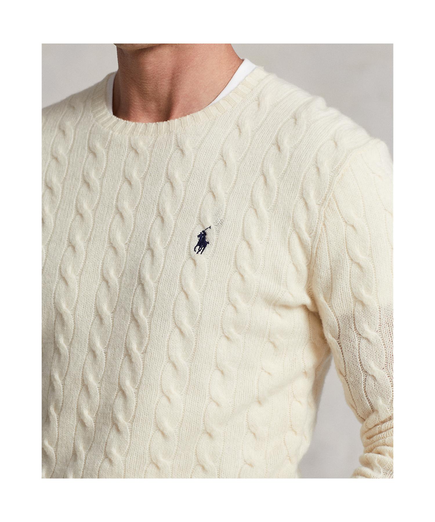ポロ ラルフ ローレン POLO RALPH LAUREN ケーブルニット ウールカシミヤ セーター （101ナチュラル） 101ナチュラル