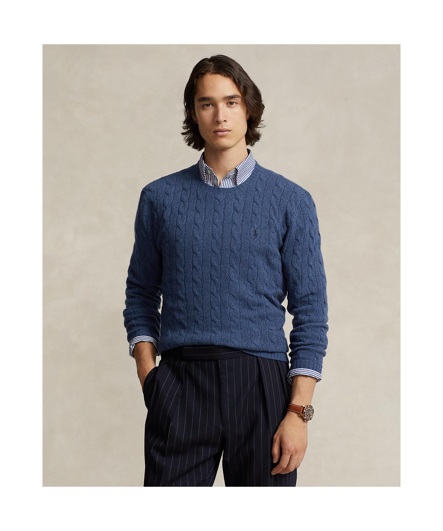 ポロ ラルフ ローレン POLO RALPH LAUREN ケーブルニット ウールカシミヤ セーター （410ネイビー） 410ネイビー