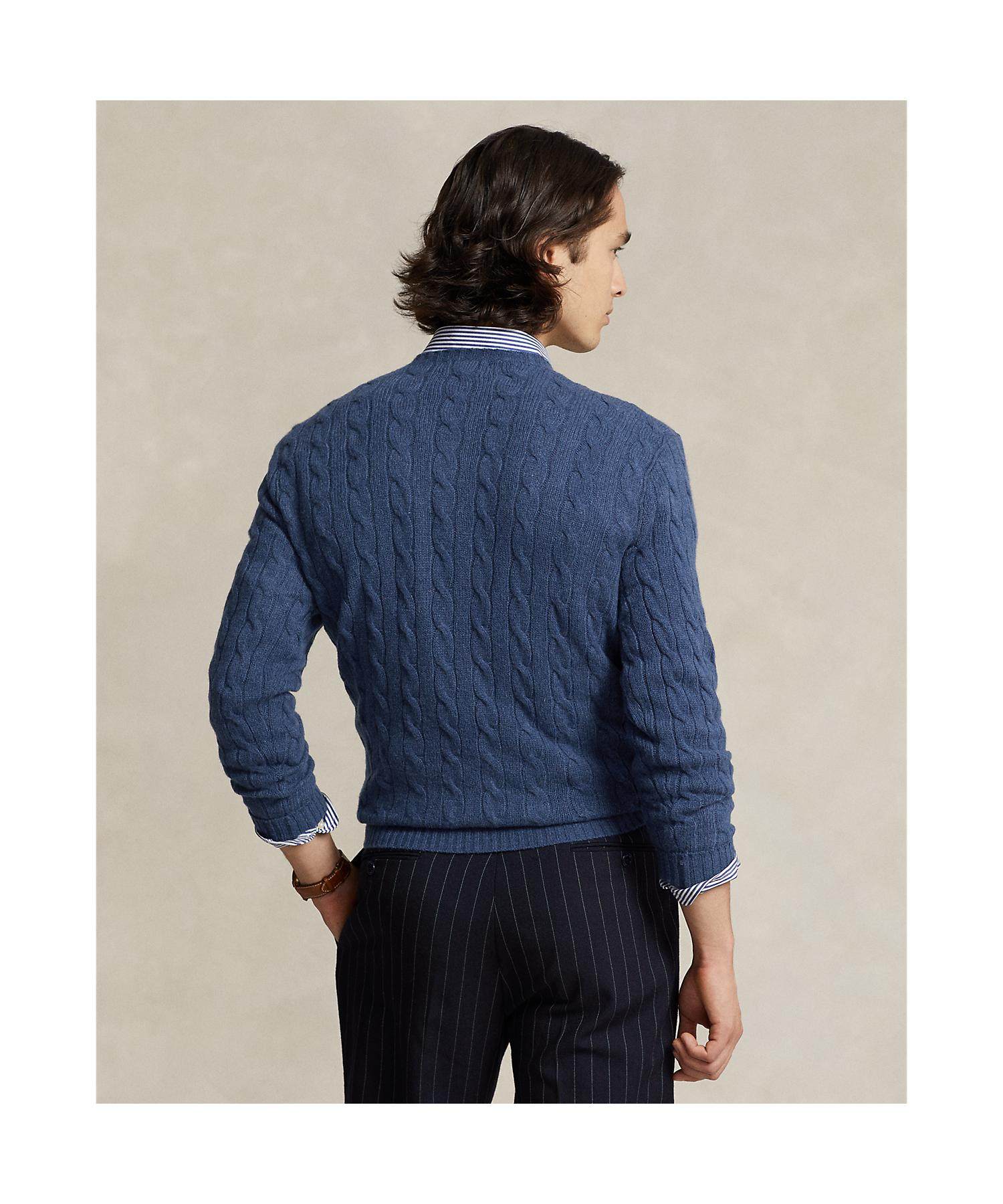 ポロ ラルフ ローレン POLO RALPH LAUREN ケーブルニット ウールカシミヤ セーター （410ネイビー） 410ネイビー