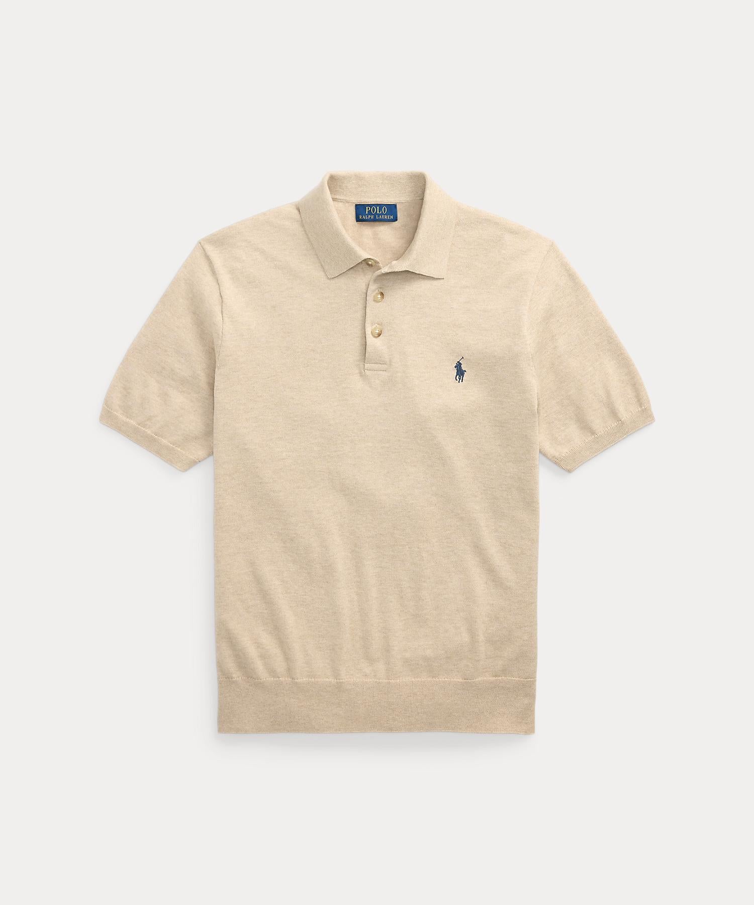 ポロ ラルフ ローレン POLO RALPH LAUREN コットン ポロカラー セーター （200ブラウン） 200ブラウン