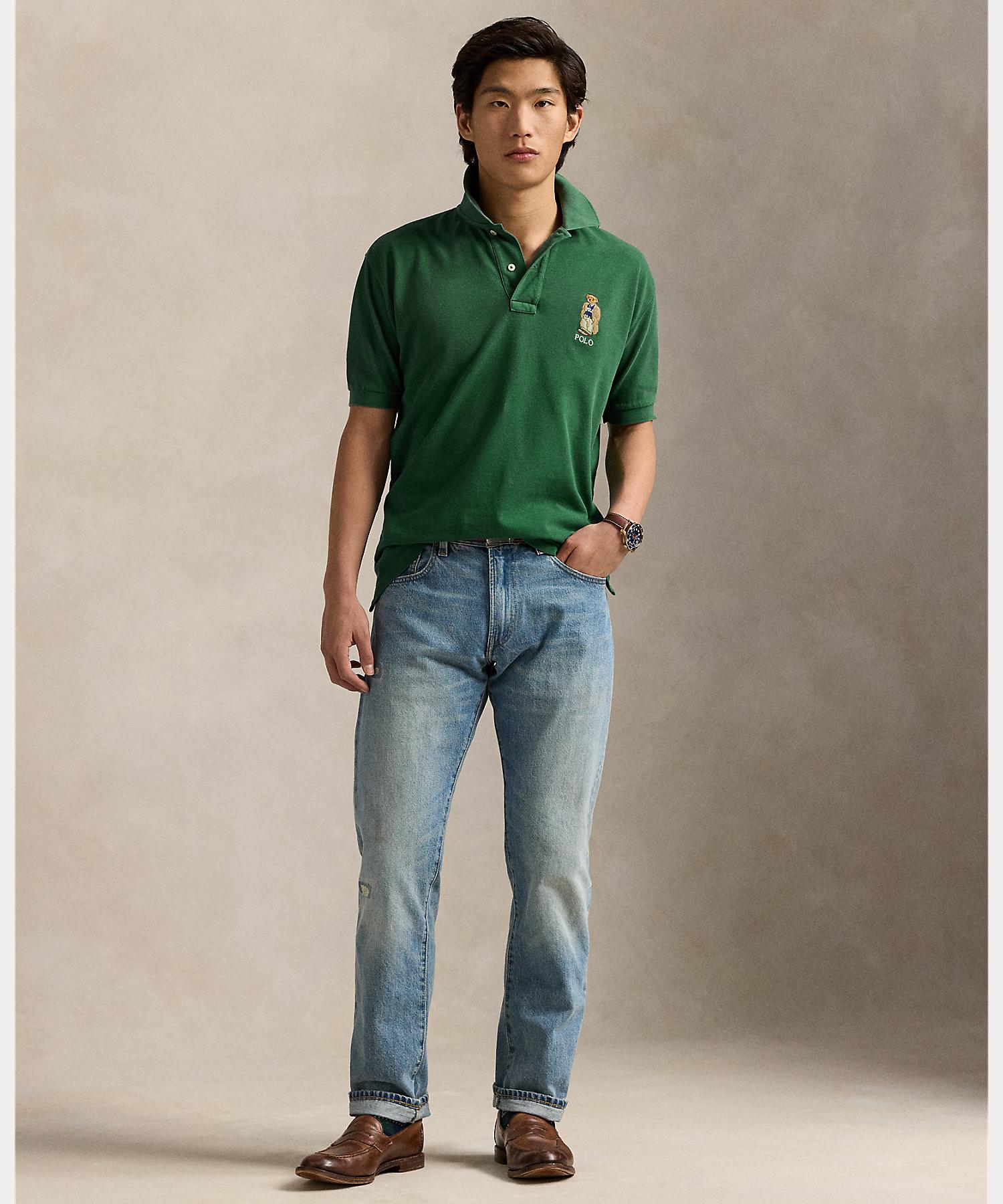 ポロ ラルフ ローレン POLO RALPH LAUREN オリジナル フィット Polo ベア メッシュ ポロシャツ （300グリーン） 300グリーン