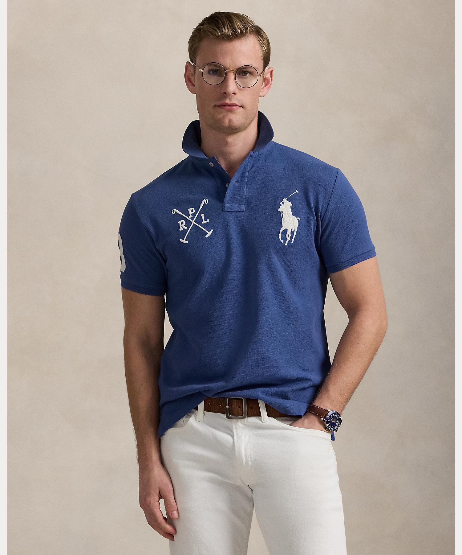 ポロラルフローレン ビッグポニー メッシュポロ（CUSTOM SLIM FIT） Polo Ralph Lauren Custom Slim Fit Big Pony Mesh Polo Shirt