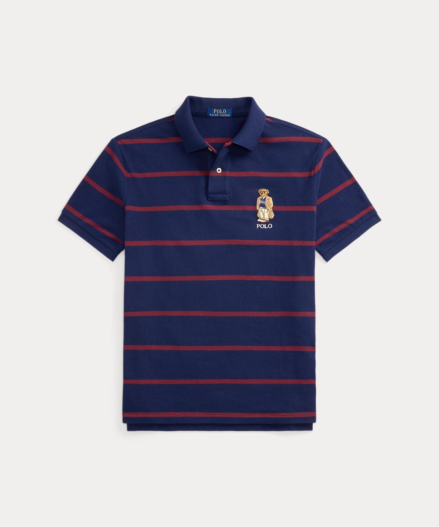 ポロ ラルフ ローレン POLO RALPH LAUREN カスタム スリム フィット ベア メッシュ ポロシャツ （410ネイビー） 410ネイビー