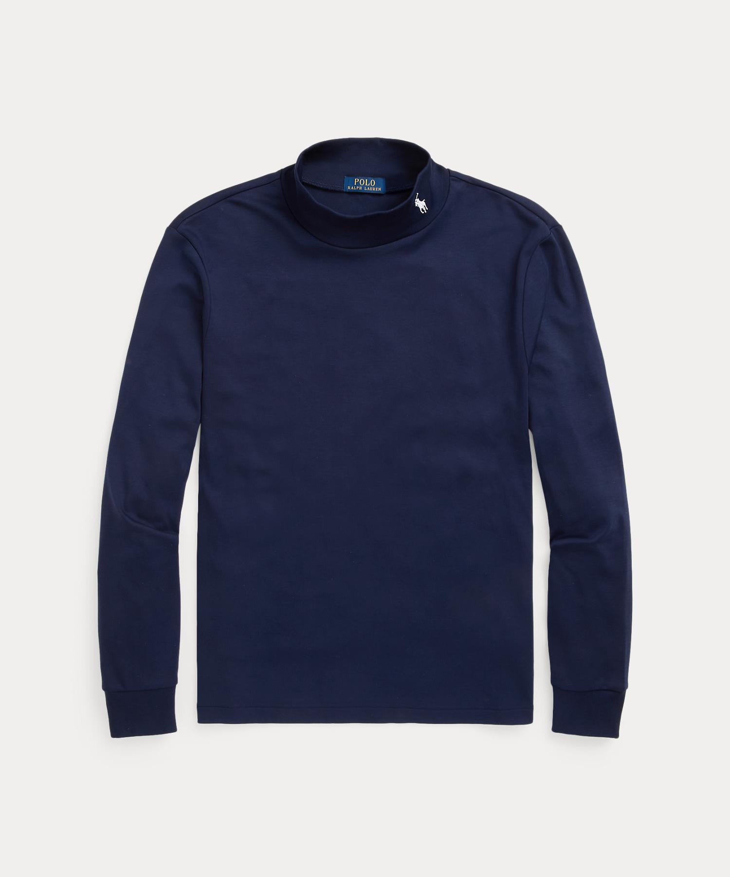 ポロ ラルフ ローレン POLO RALPH LAUREN ソフト コットン モックネック シャツ （410ネイビー） 410ネイビー