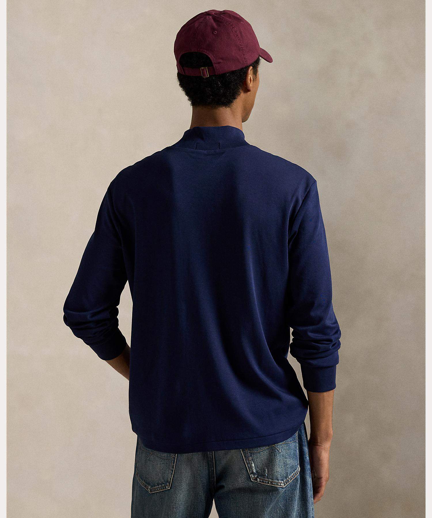ポロ ラルフ ローレン POLO RALPH LAUREN ソフト コットン モックネック シャツ （410ネイビー） 410ネイビー