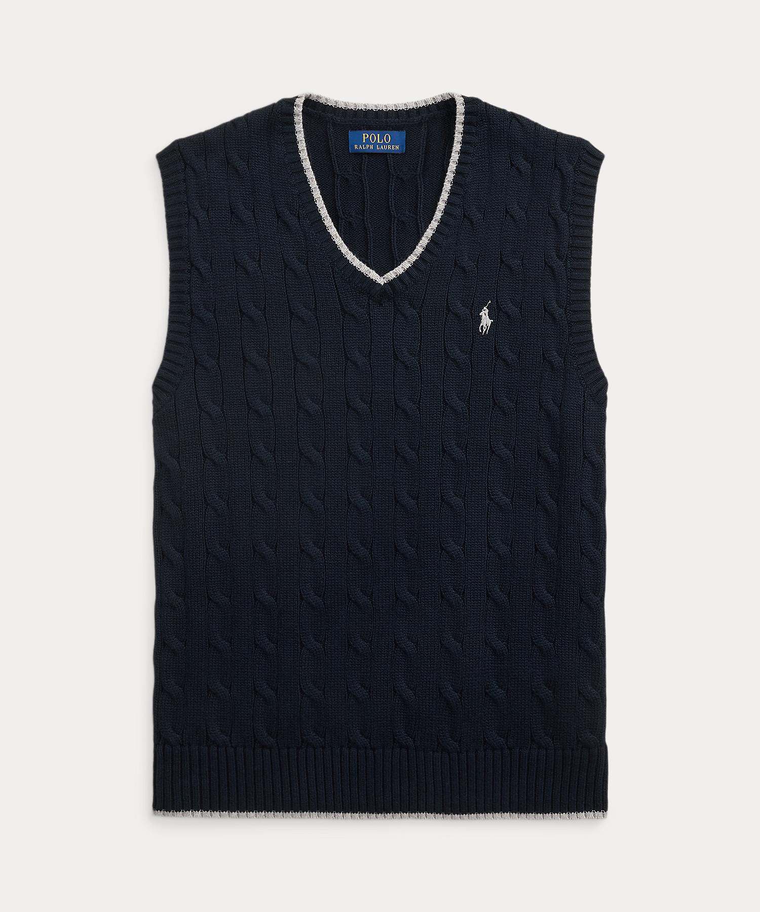 ポロ ラルフ ローレン POLO RALPH LAUREN ケーブルニット コットン セーター ベスト （999マルチカラー） 999マルチカラー