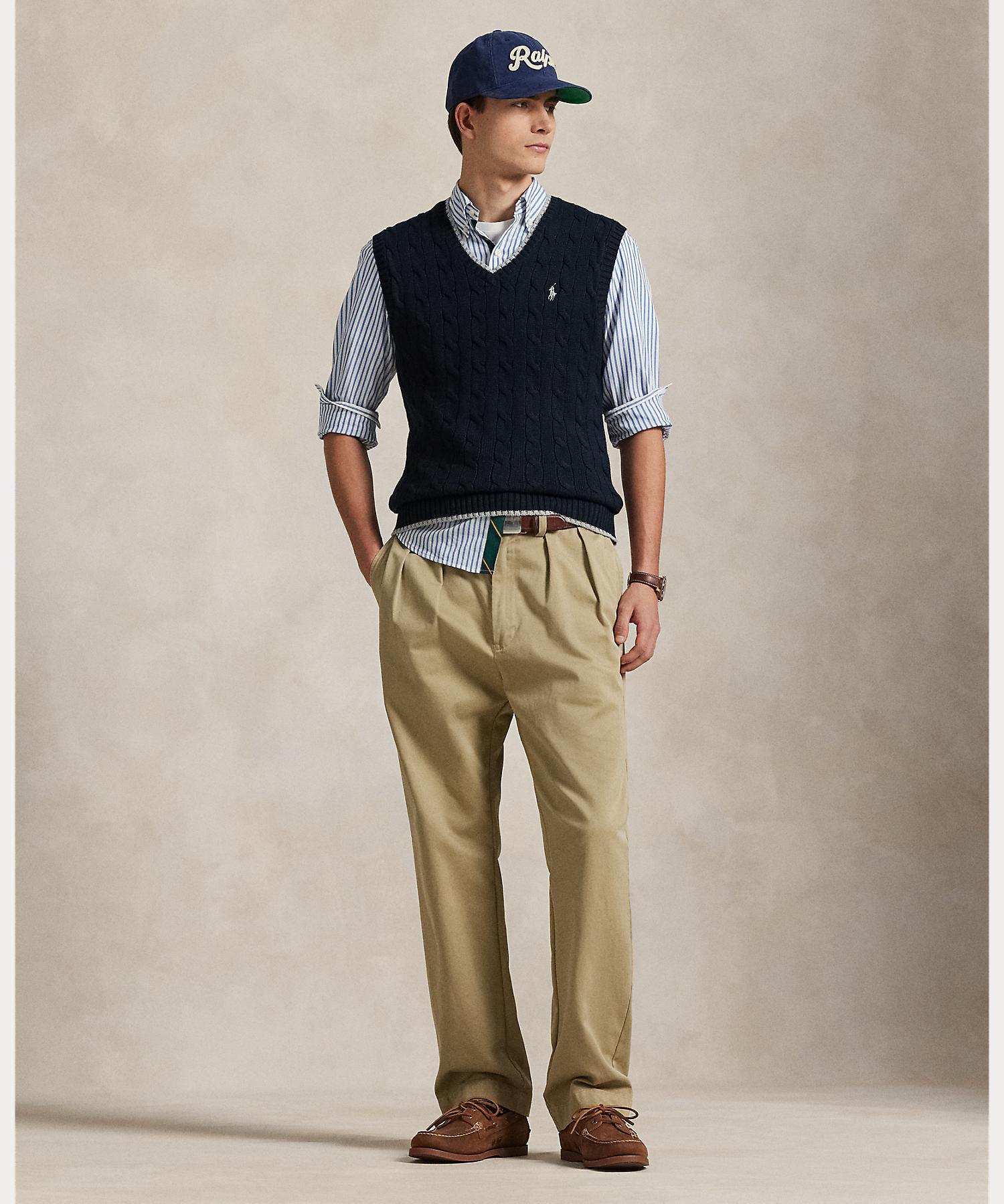 ポロ ラルフ ローレン POLO RALPH LAUREN ケーブルニット コットン セーター ベスト （999マルチカラー） 999マルチカラー