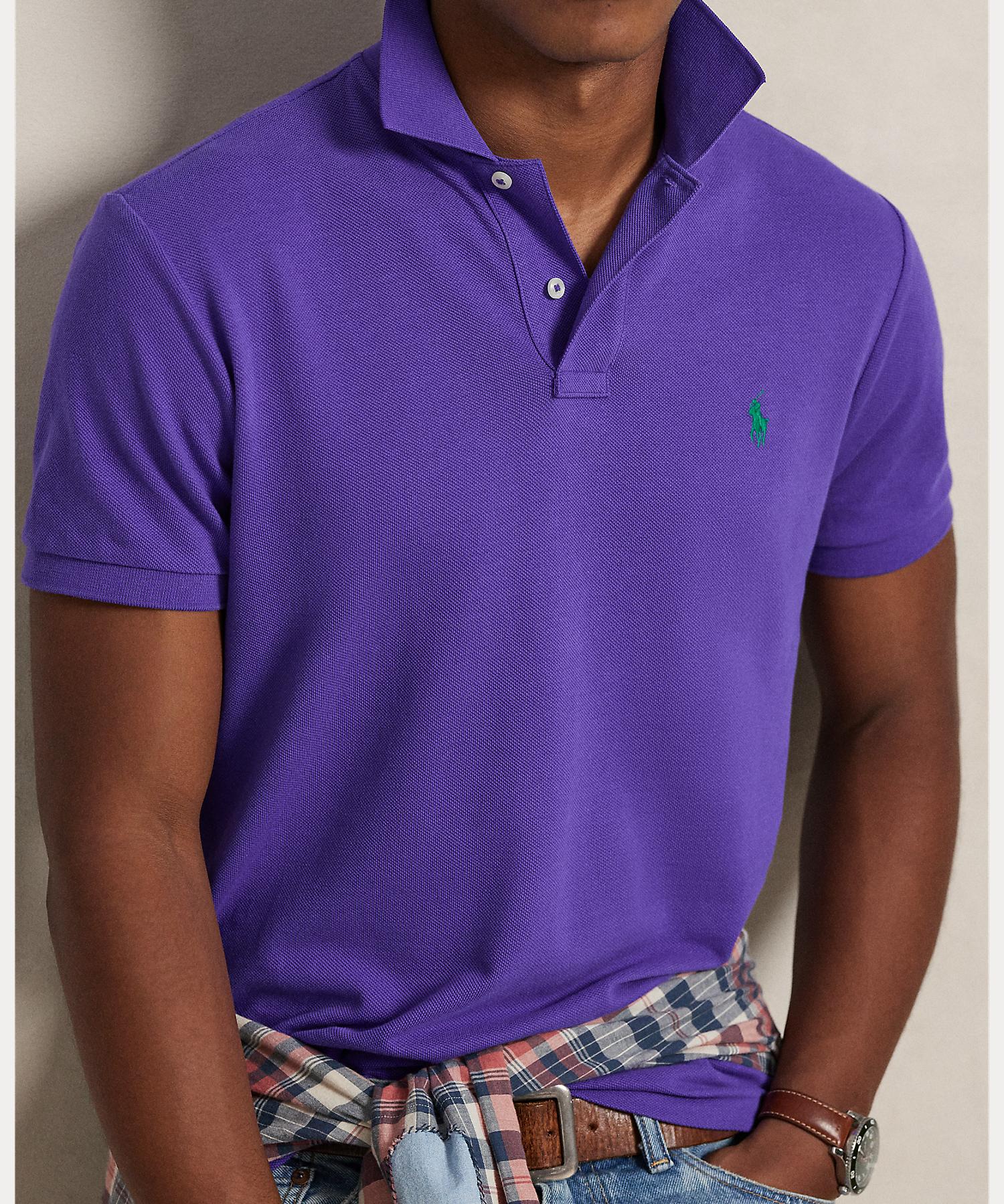 Polo Ralph Lauren Custom Slim Fit Mesh Polo Shirt