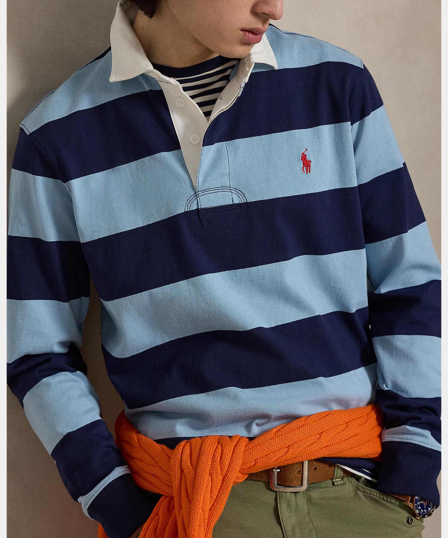 ポロ ラルフ ローレン POLO RALPH LAUREN アイコニック ラグビー シャツ （400ブルー） 400ブルー