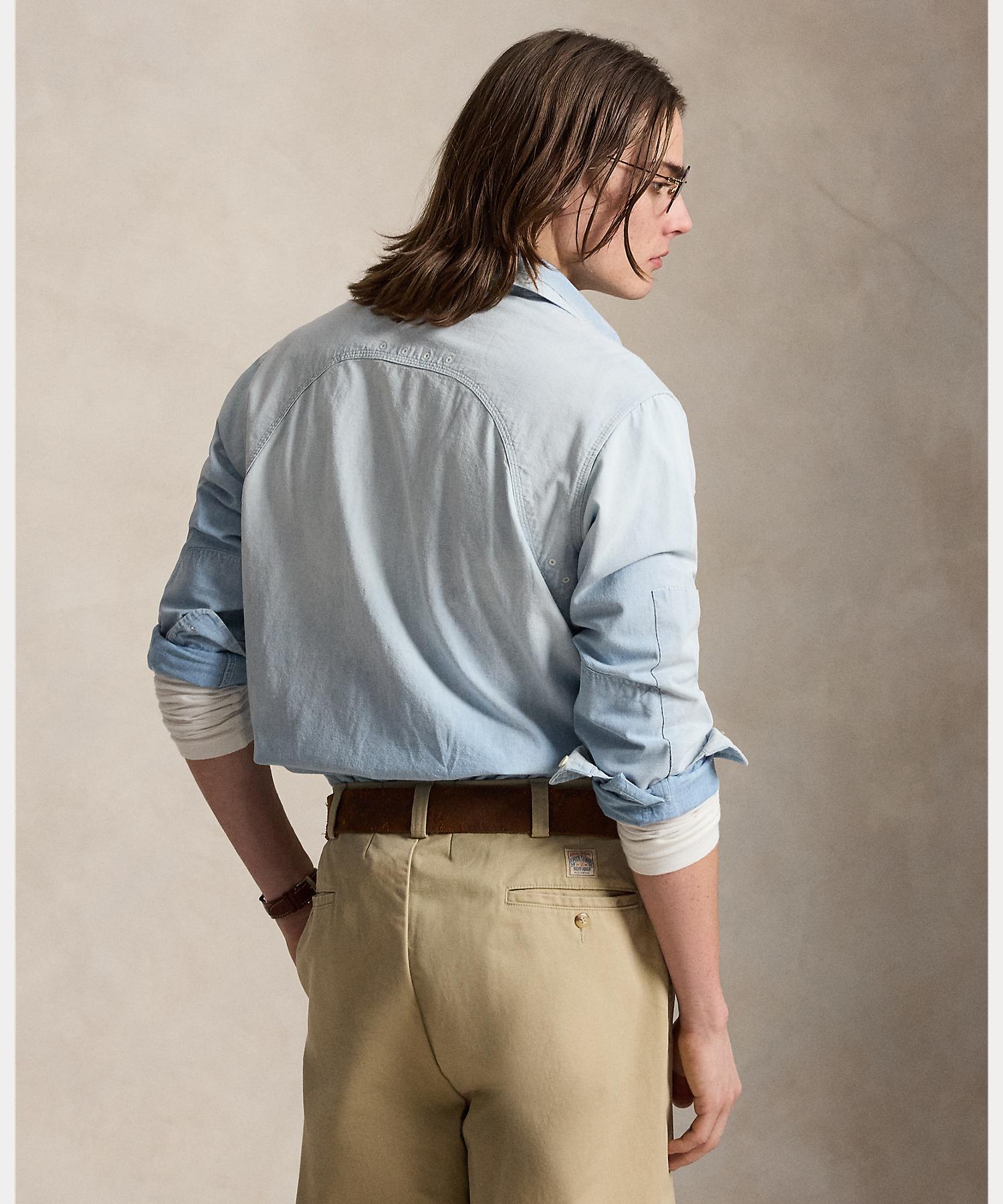 ポロ ラルフ ローレン POLO RALPH LAUREN クラシック フィット シャンブレー ワークシャツ （400ブルー） 400ブルー