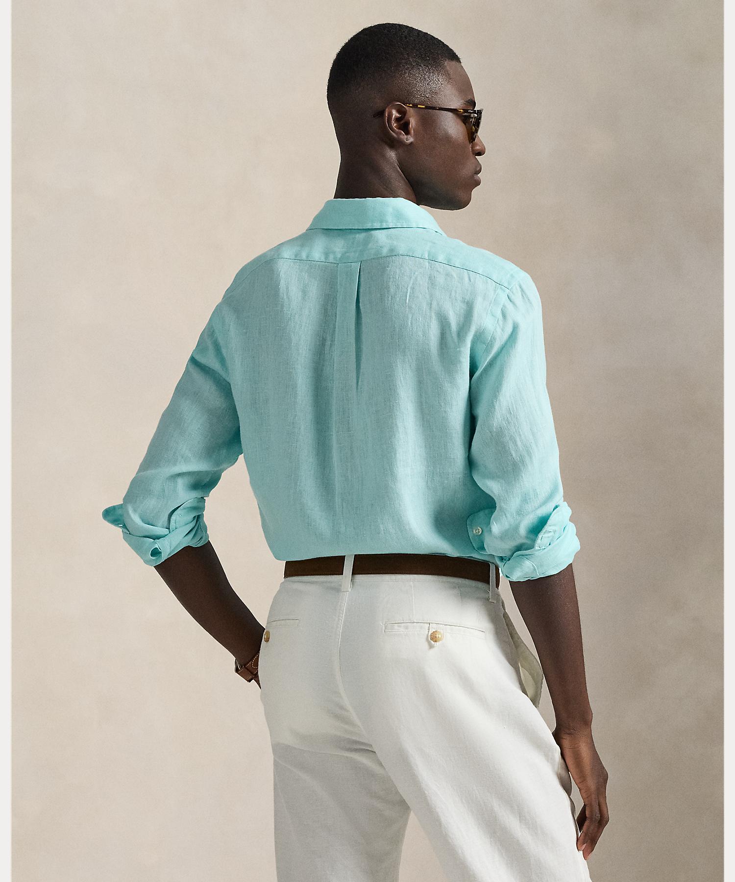 ポロ ラルフ ローレン POLO RALPH LAUREN クラシック フィット リネン シャツ （440ブルー） 440ブルー