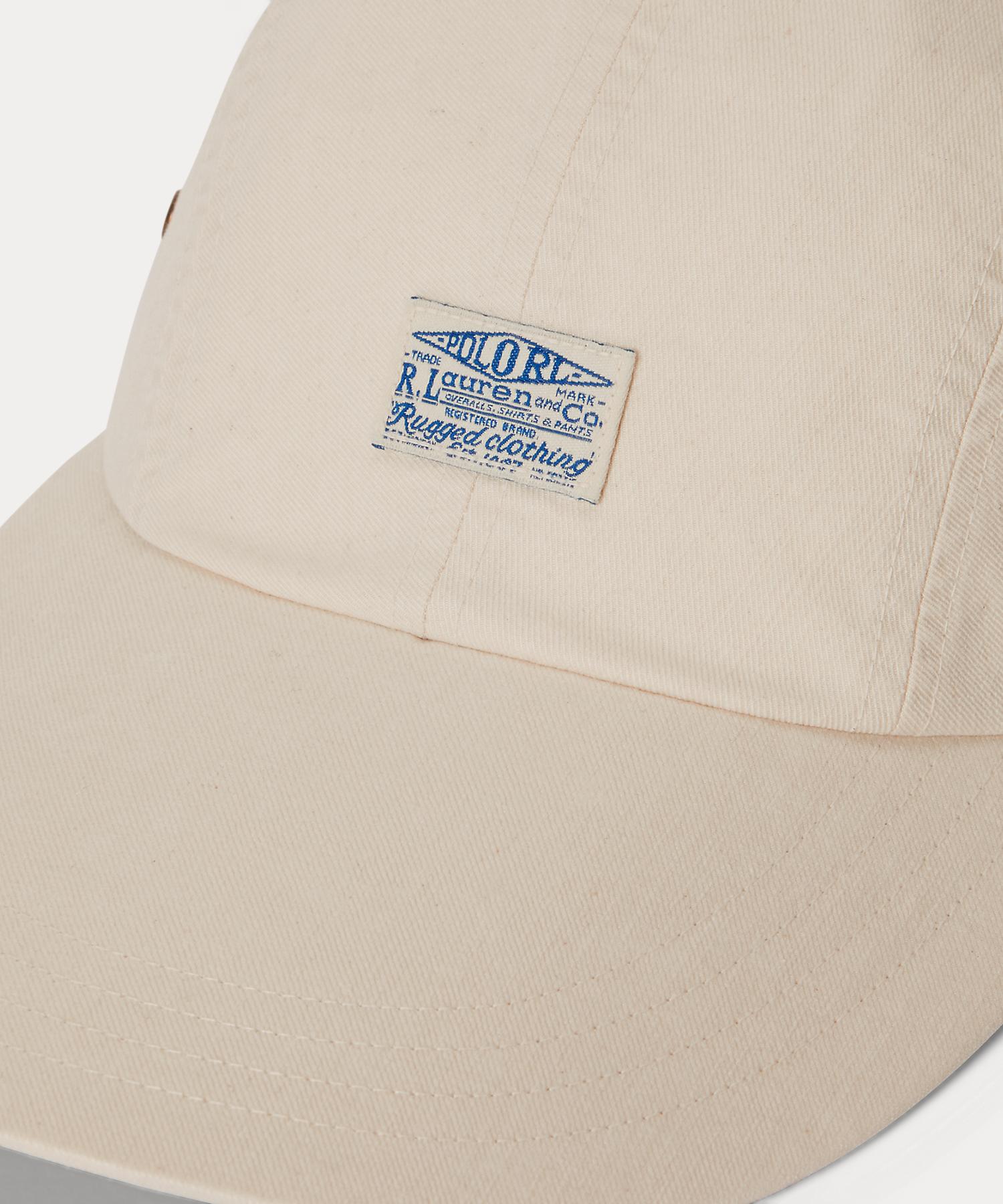 ポロ ラルフ ローレン POLO RALPH LAUREN ロングビル シーデッド ツイル キャップ （101ナチュラル） 101ナチュラル