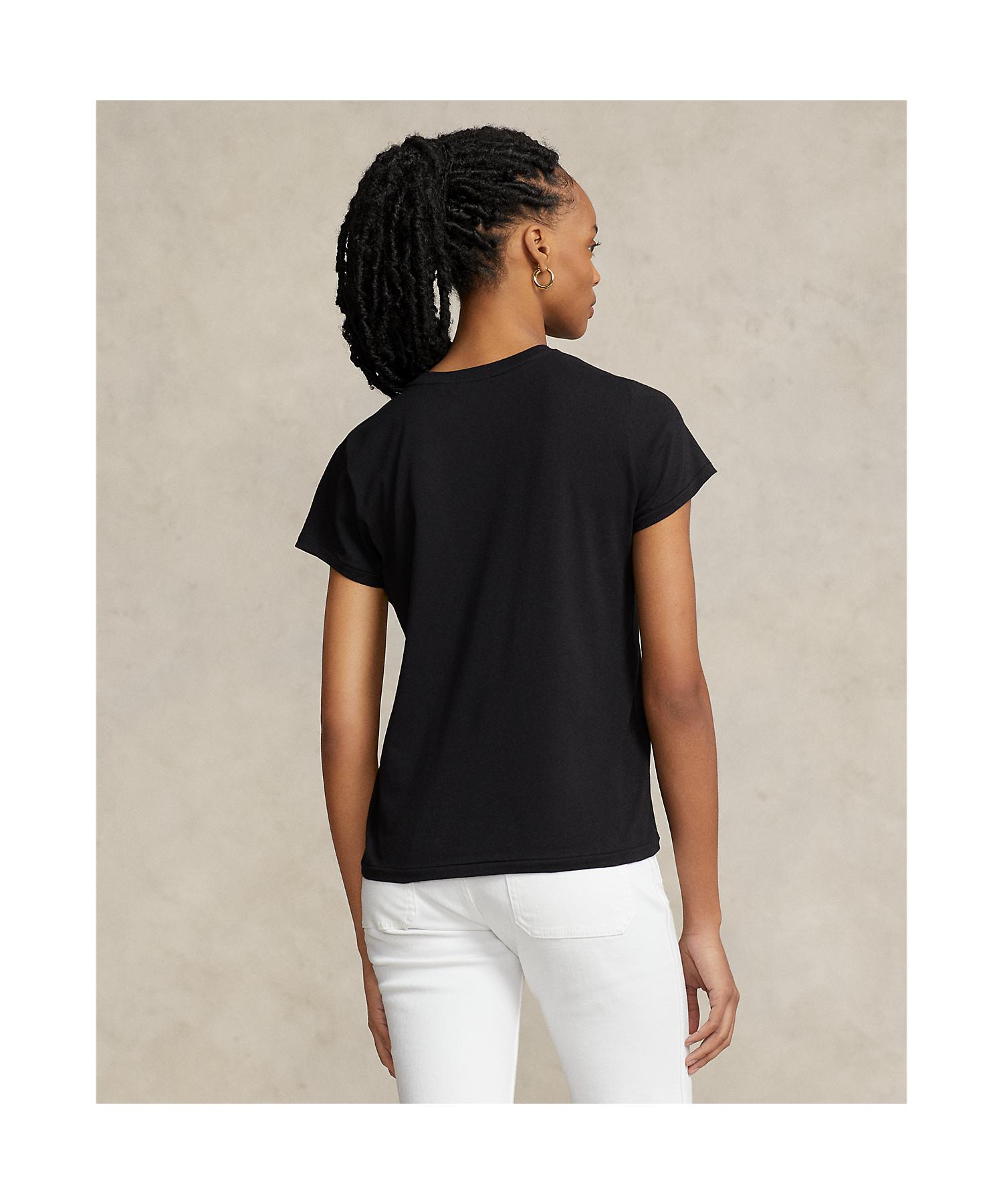 ポロ ラルフ ローレン POLO RALPH LAUREN コットン ジャージー クルーネック Tシャツ （001ブラック） 001ブラック