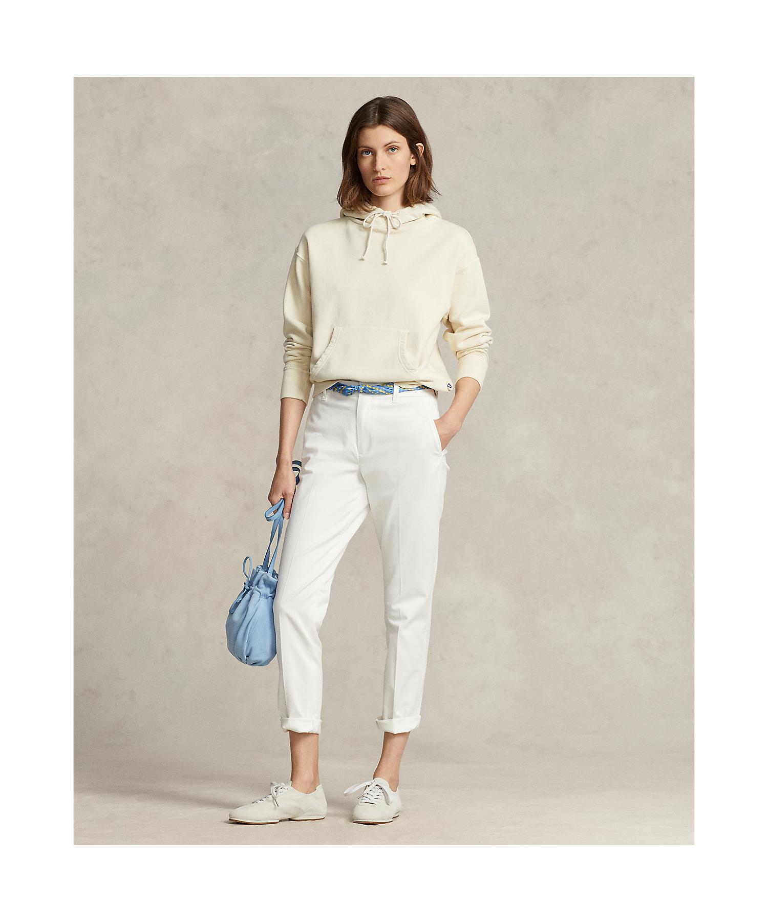 ポロ ラルフ ローレン POLO RALPH LAUREN クロップド スリム フィット ツイル チノ パンツ （100ホワイト） 100ホワイト