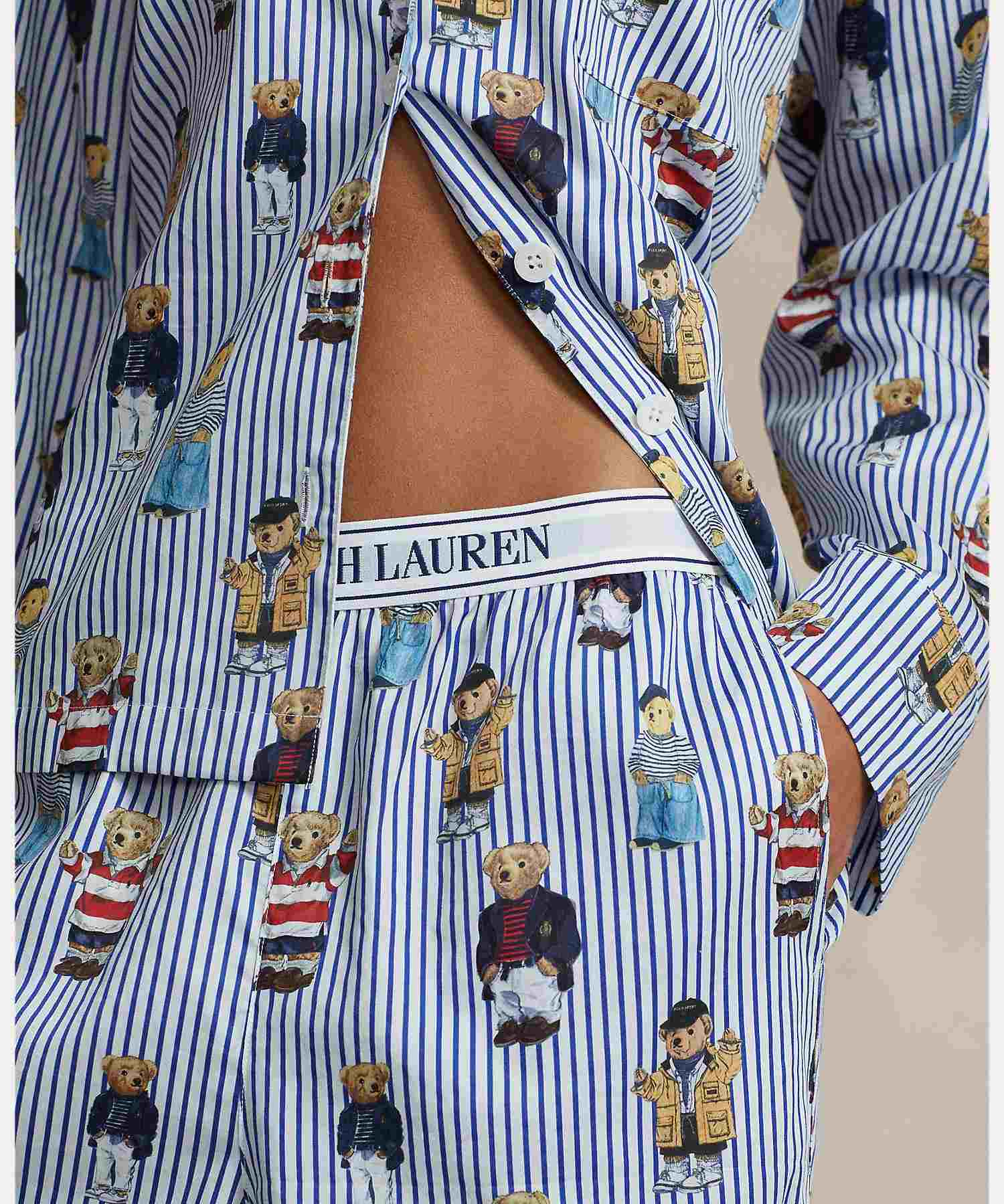 Polo Ralph Lauren Polo Bear Long Sleeve Pajama Set