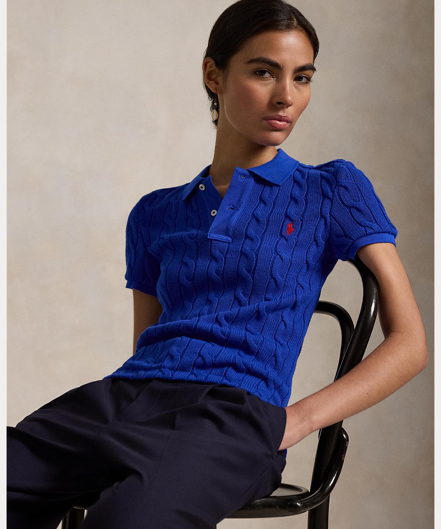 ポロ ラルフ ローレン POLO RALPH LAUREN ケーブルニット ポロシャツ