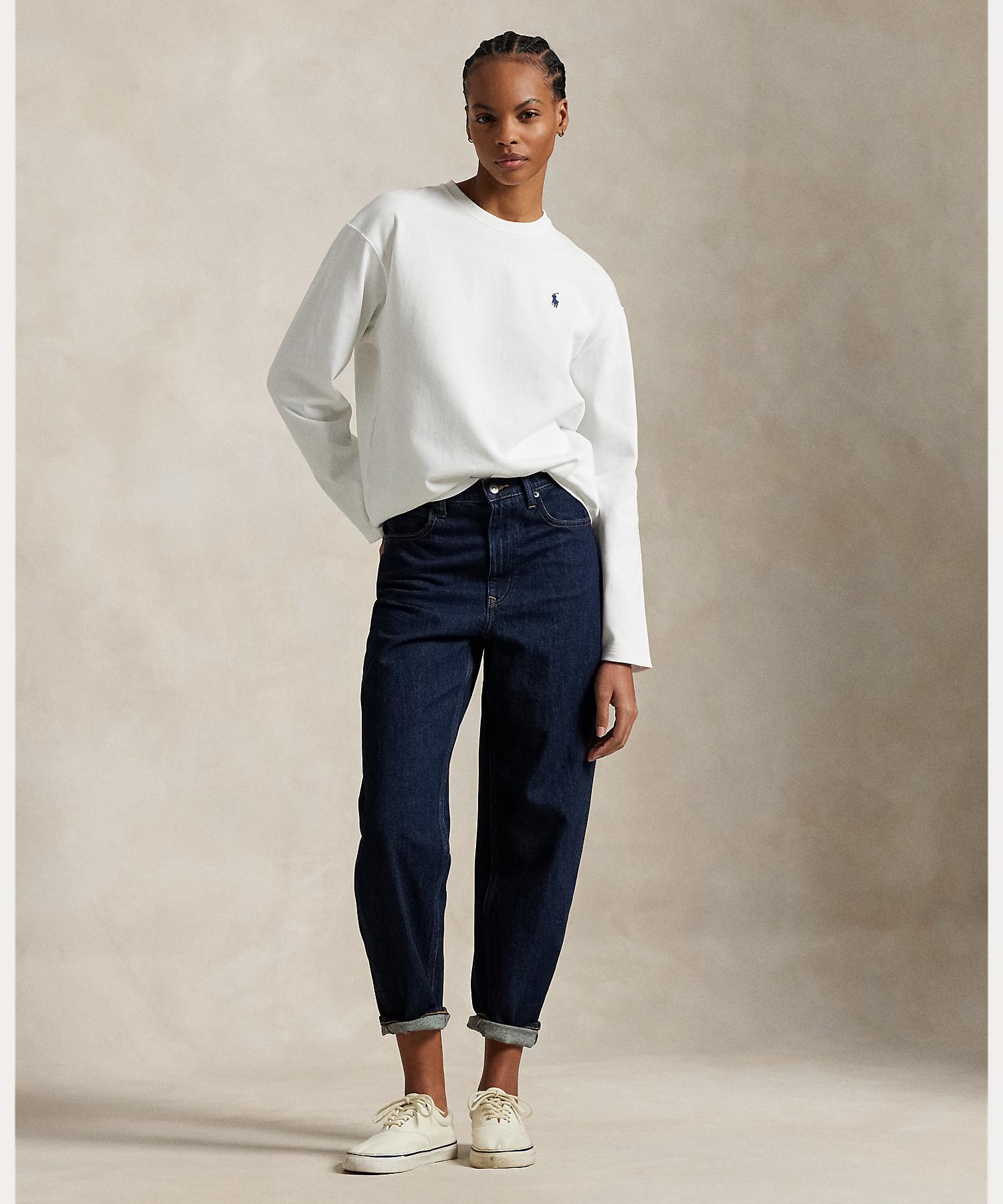 トップス POLO RALPH LAUREN LONGSLEEV M Blue Long Sleeve Polo by Polo Ralph Lauren | Rent the Runway