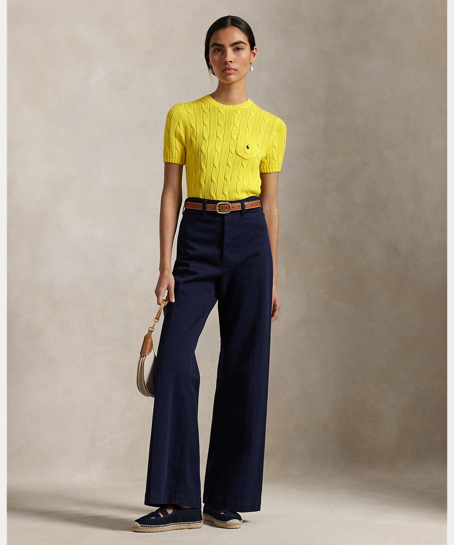 ポロ ラルフ ローレン POLO RALPH LAUREN ケーブルニット コットン ショートスリーブ セーター