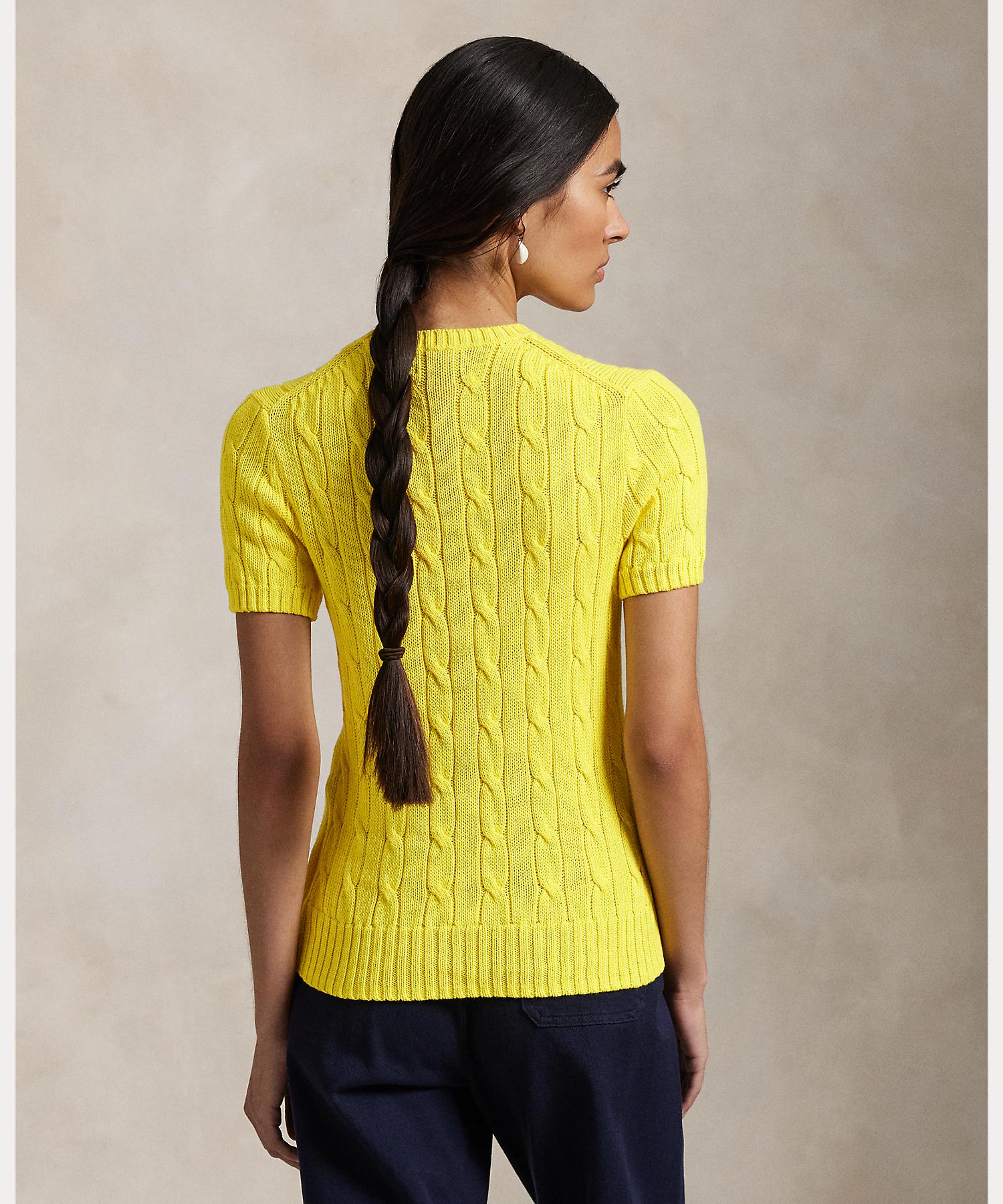 ポロ ラルフ ローレン POLO RALPH LAUREN ケーブルニット コットン ショートスリーブ セーター