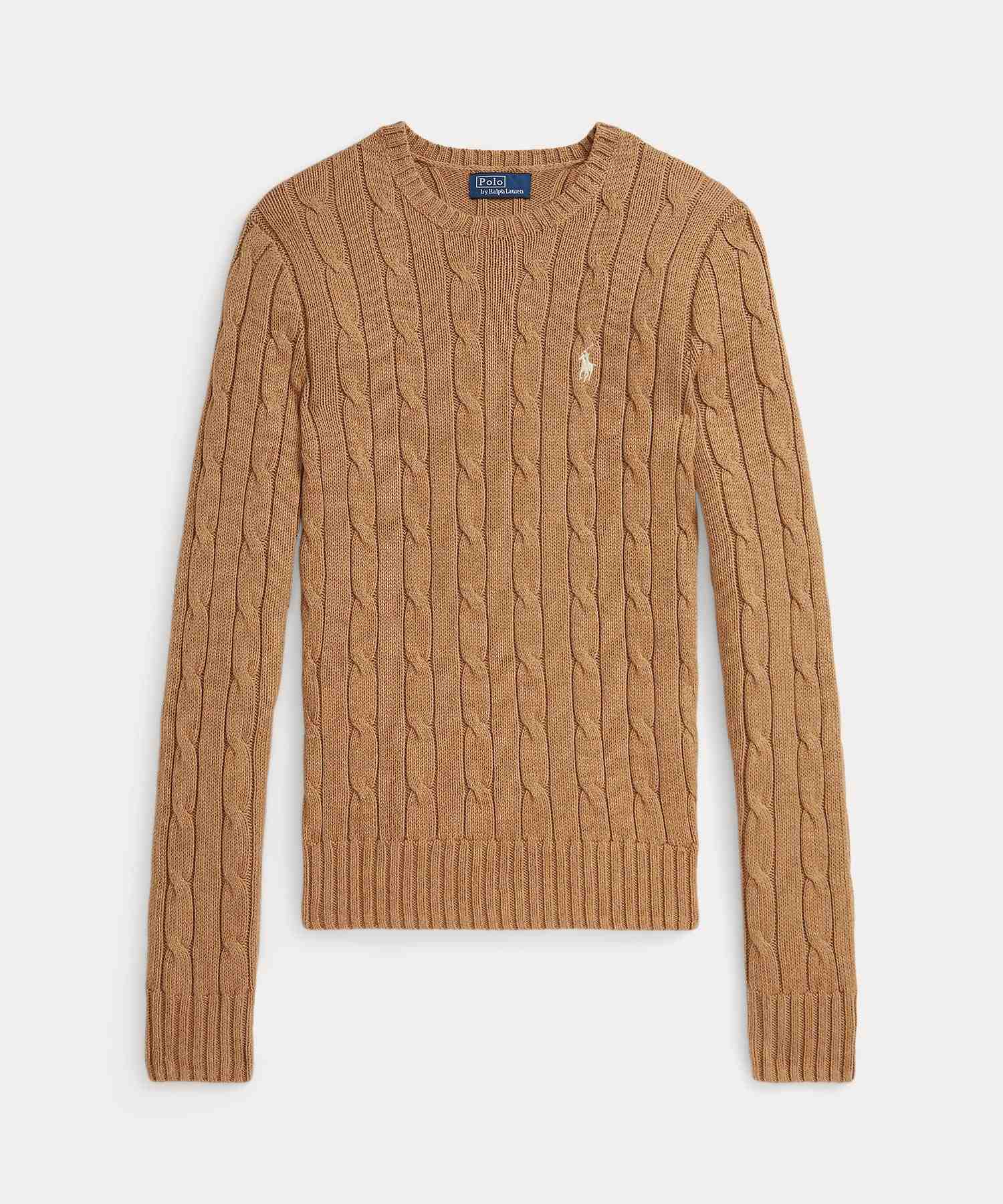 ポロ ラルフ ローレン POLO RALPH LAUREN ケーブルニット コットン クルーネック セーター （260ブラウン） 260ブラウン