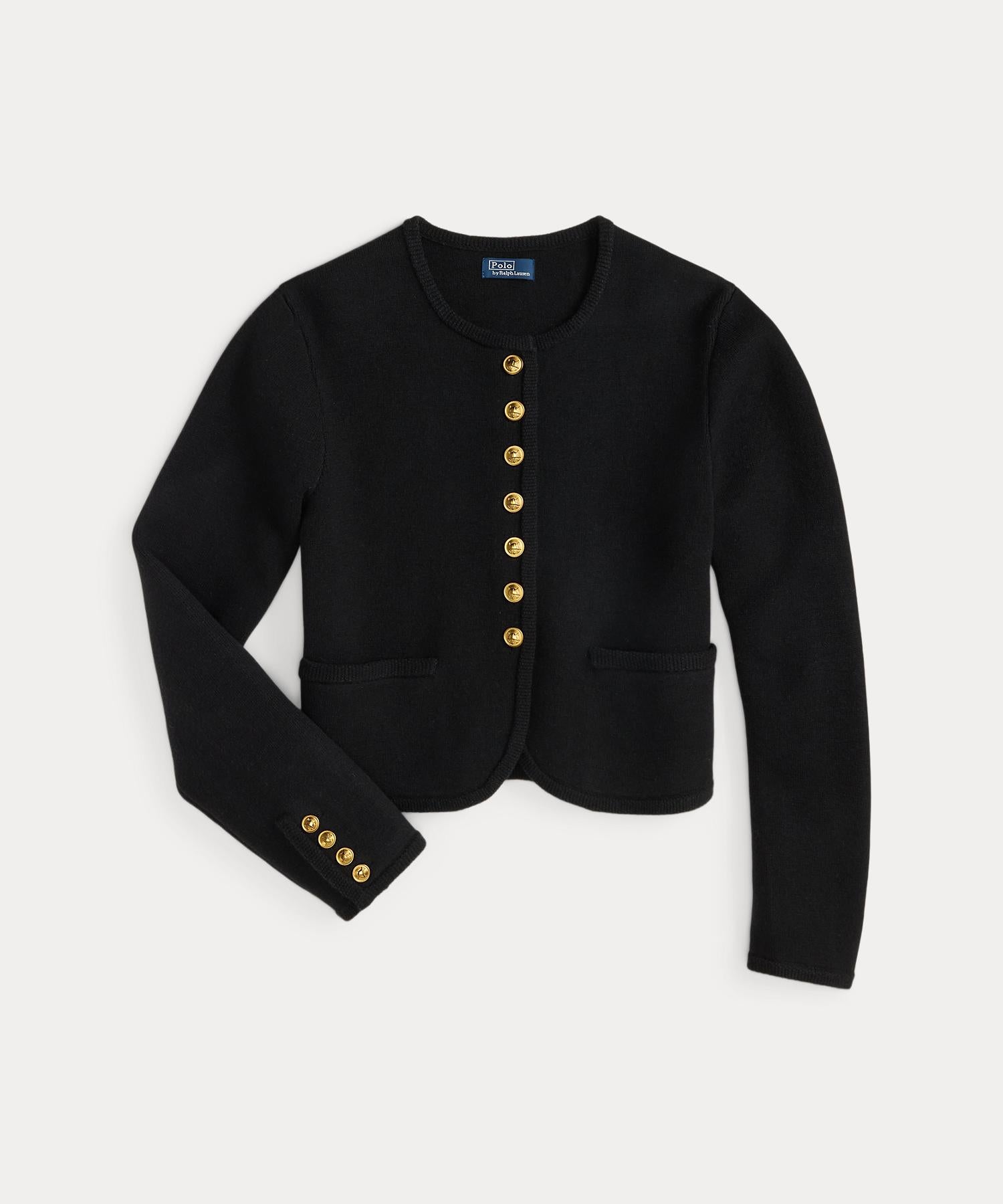 ポロ ラルフ ローレン POLO RALPH LAUREN ウールブレンド セーター ジャケット （001ブラック） 001ブラック