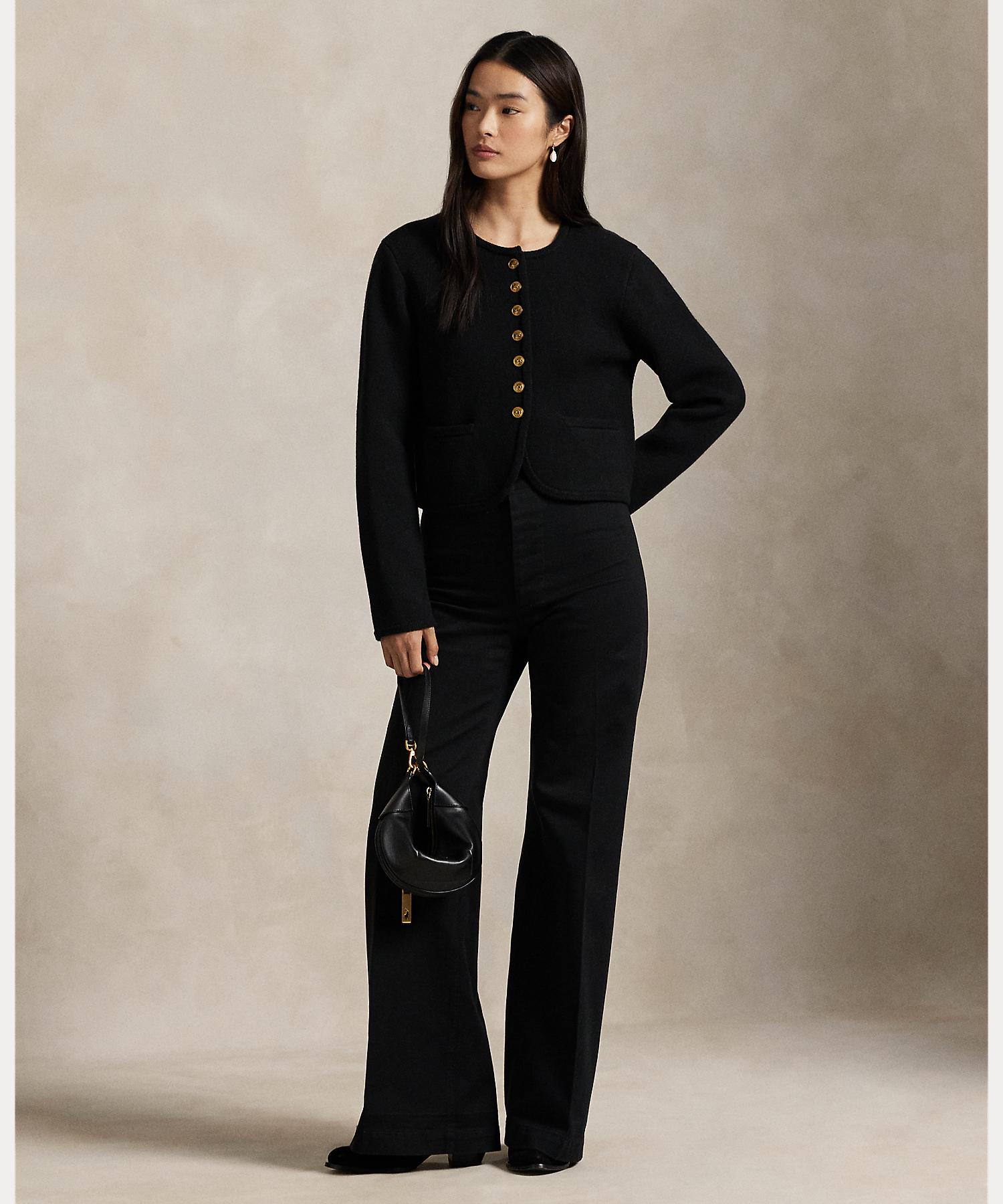 ポロ ラルフ ローレン POLO RALPH LAUREN ウールブレンド セーター ジャケット （001ブラック） 001ブラック