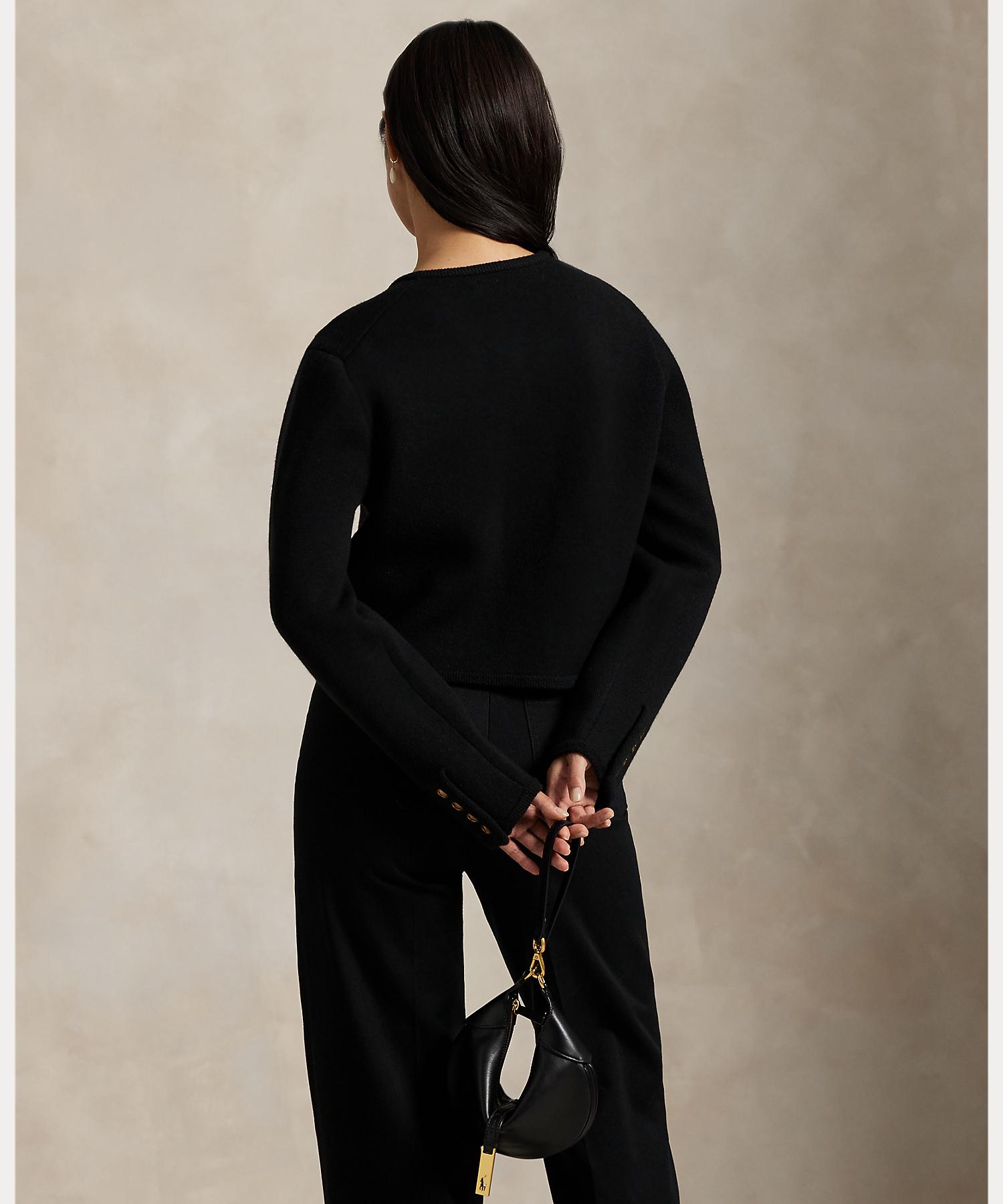 ポロ ラルフ ローレン POLO RALPH LAUREN ウールブレンド セーター ジャケット （001ブラック） 001ブラック