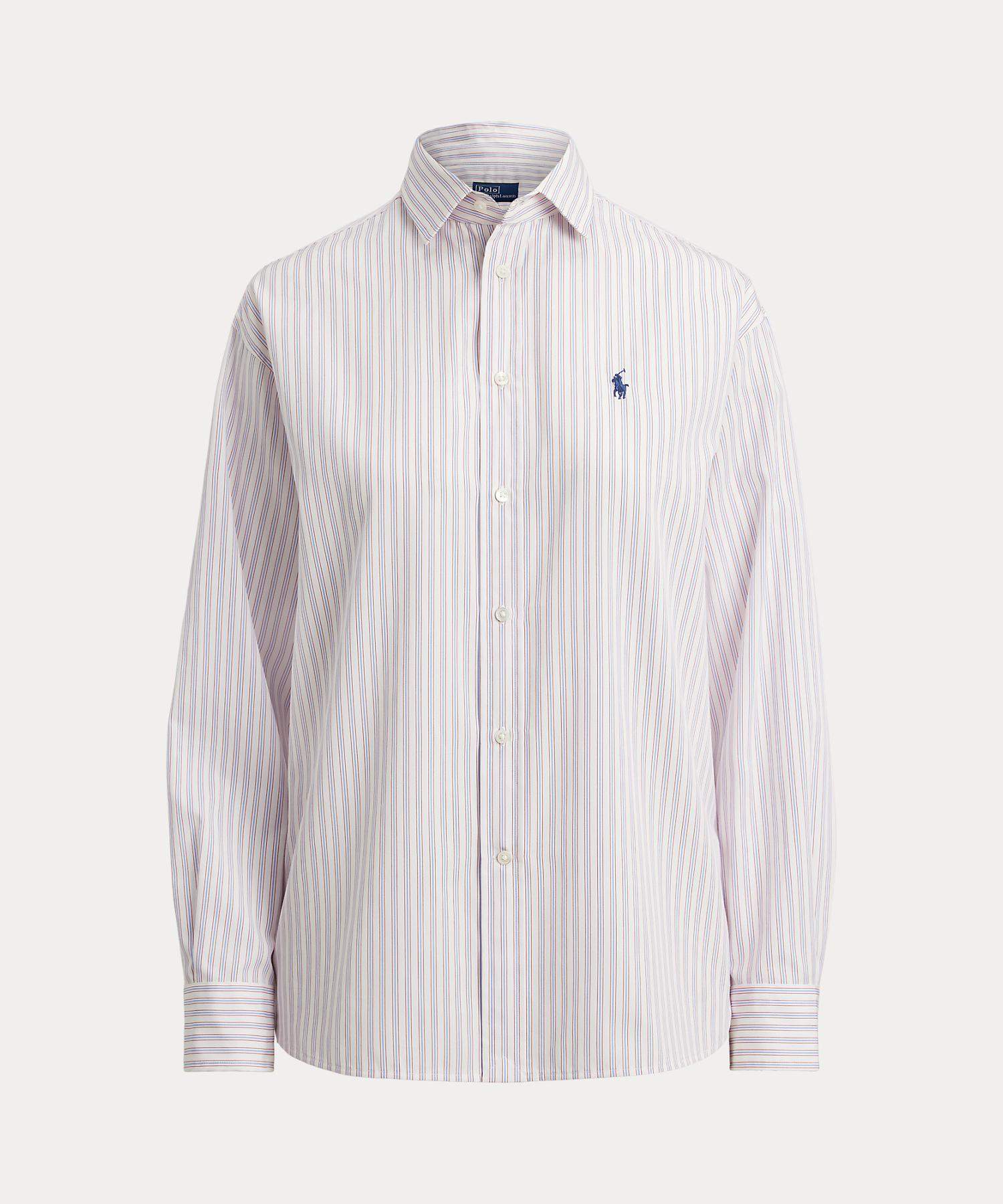 ポロ ラルフ ローレン POLO RALPH LAUREN ストライプド コットン シャツ （100ホワイト） 100ホワイト