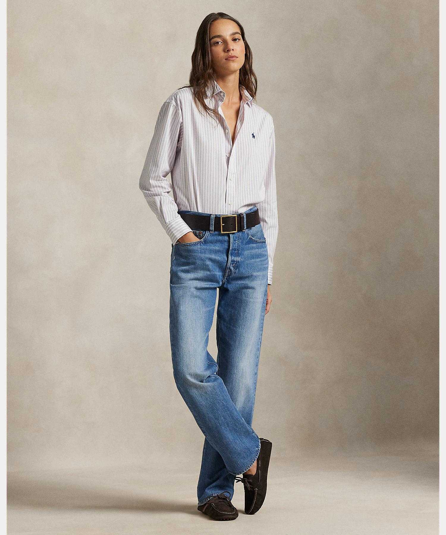 ポロ ラルフ ローレン POLO RALPH LAUREN ストライプド コットン シャツ （100ホワイト） 100ホワイト