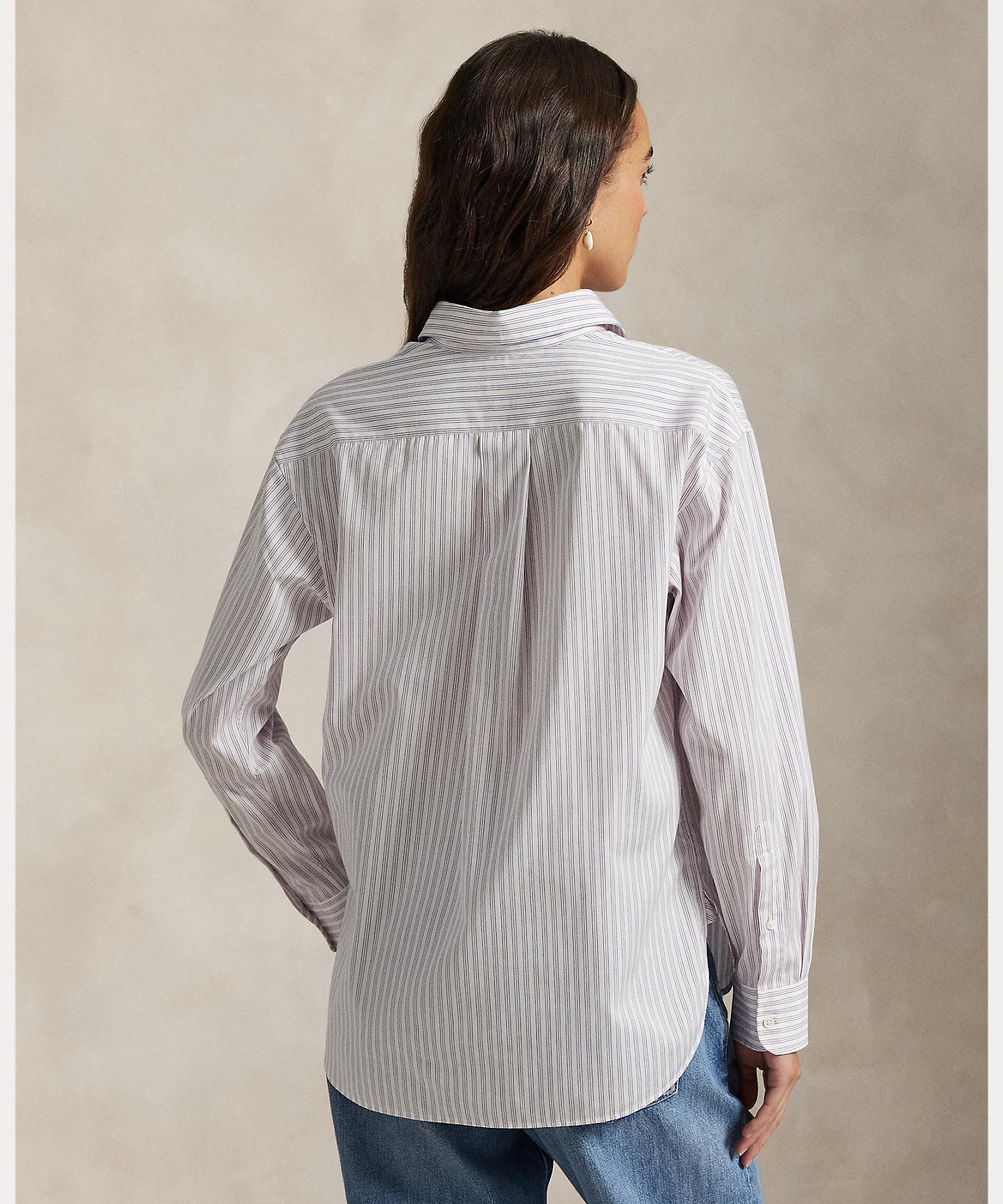 ポロ ラルフ ローレン POLO RALPH LAUREN ストライプド コットン シャツ （100ホワイト） 100ホワイト