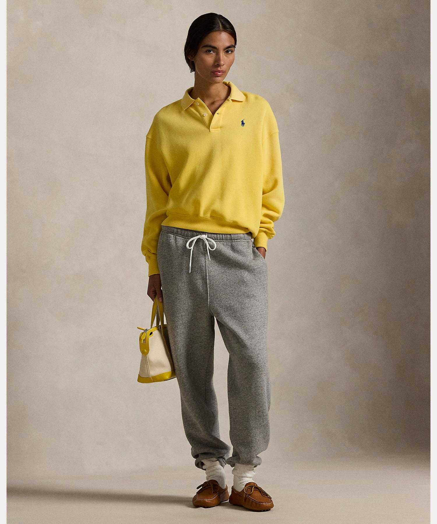 ポロ ラルフ ローレン POLO RALPH LAUREN ポロカラー フリース プルオーバー （700イエロー） 700イエロー